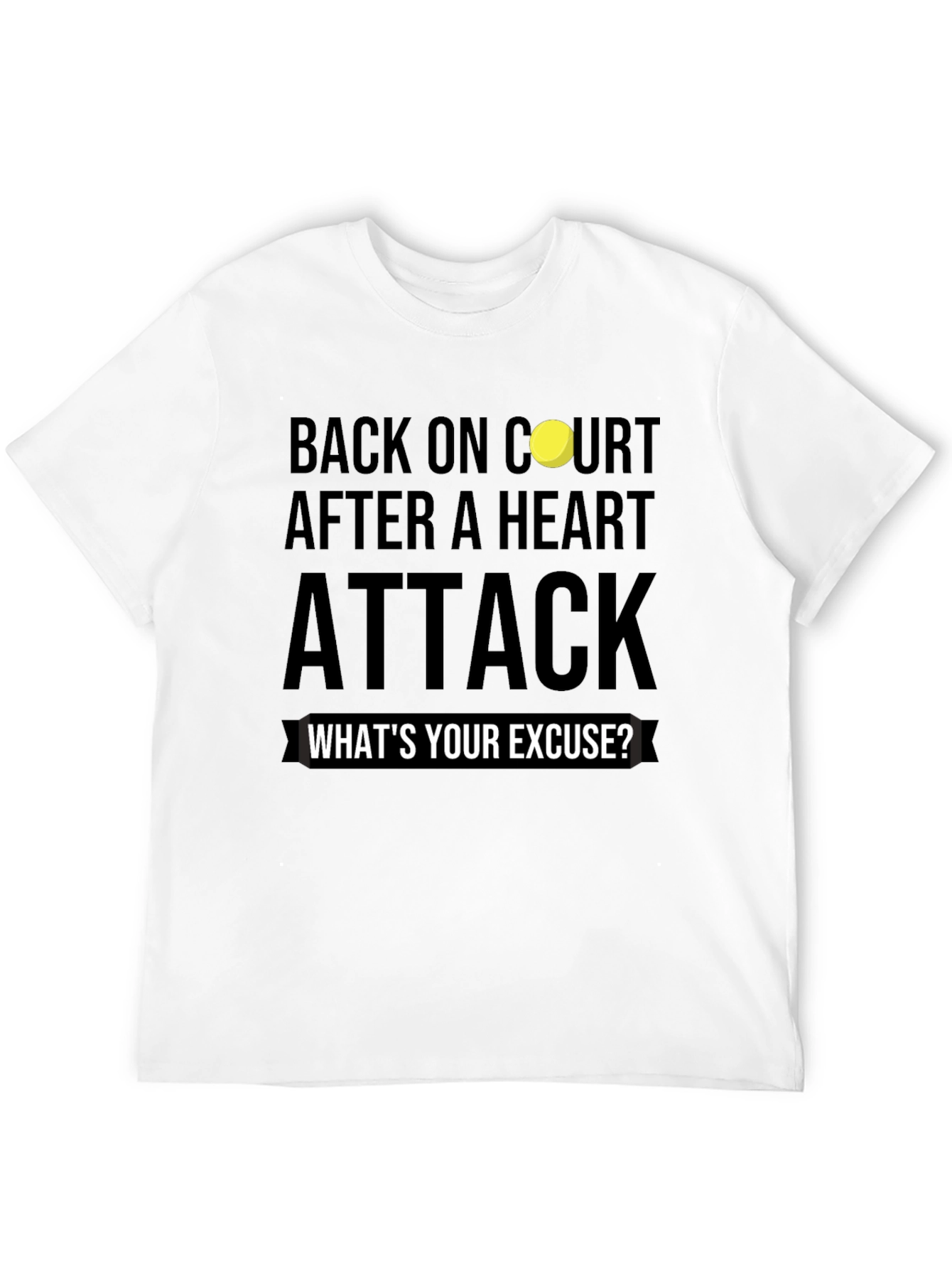 Back On Court After Heart Attack Graphic Tee