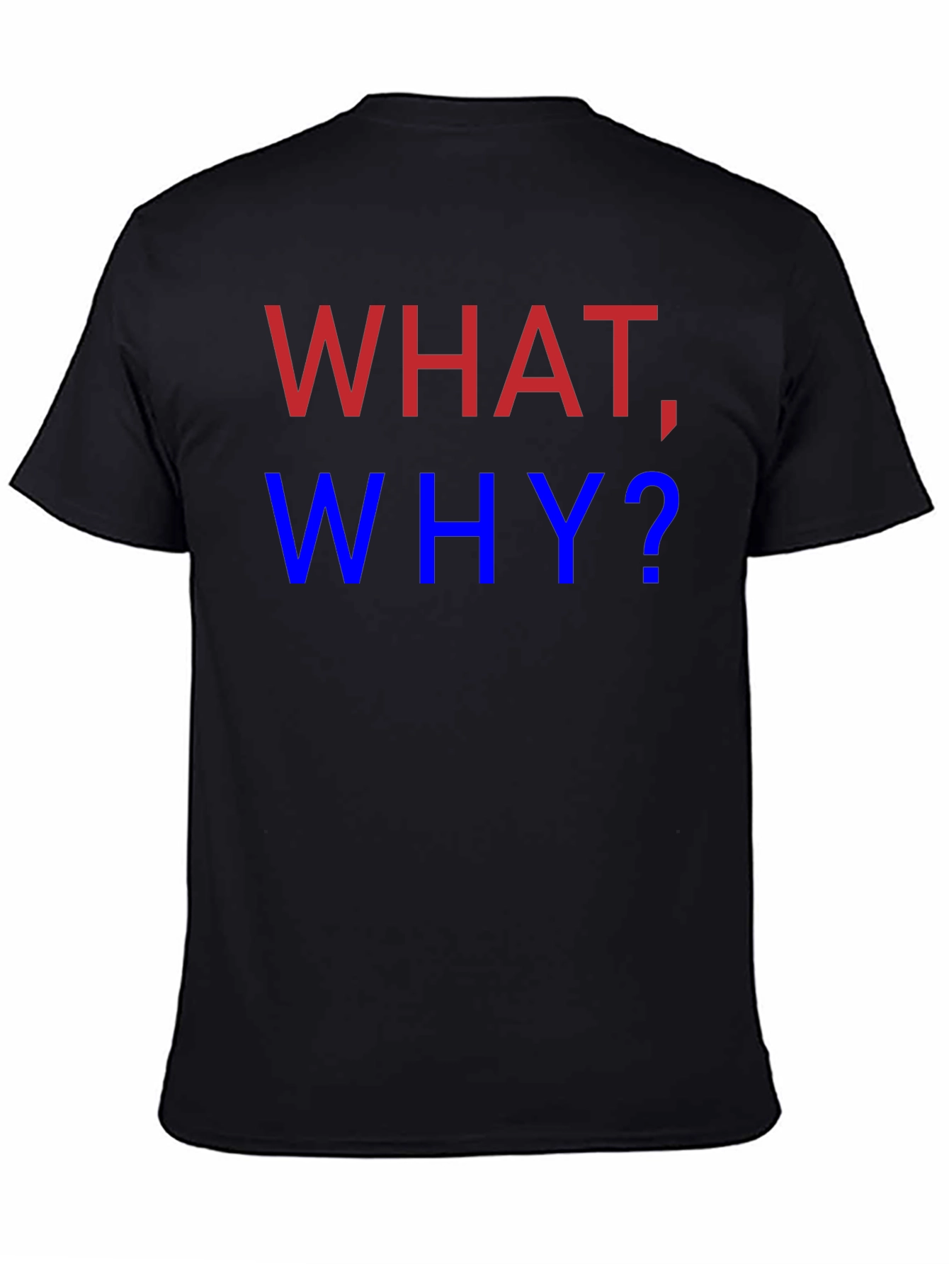 What Why? Graphic Tee - Mens Black T-Shirt