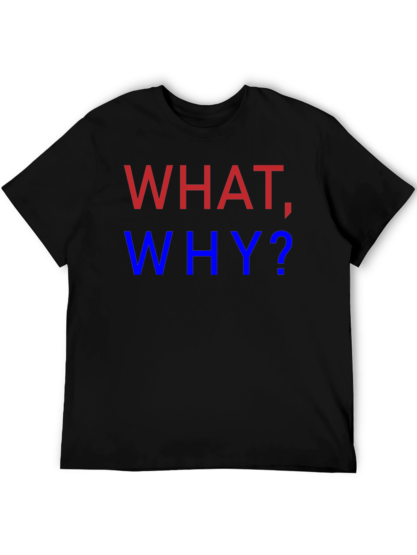 What Why? Graphic Tee - Mens Black T-Shirt