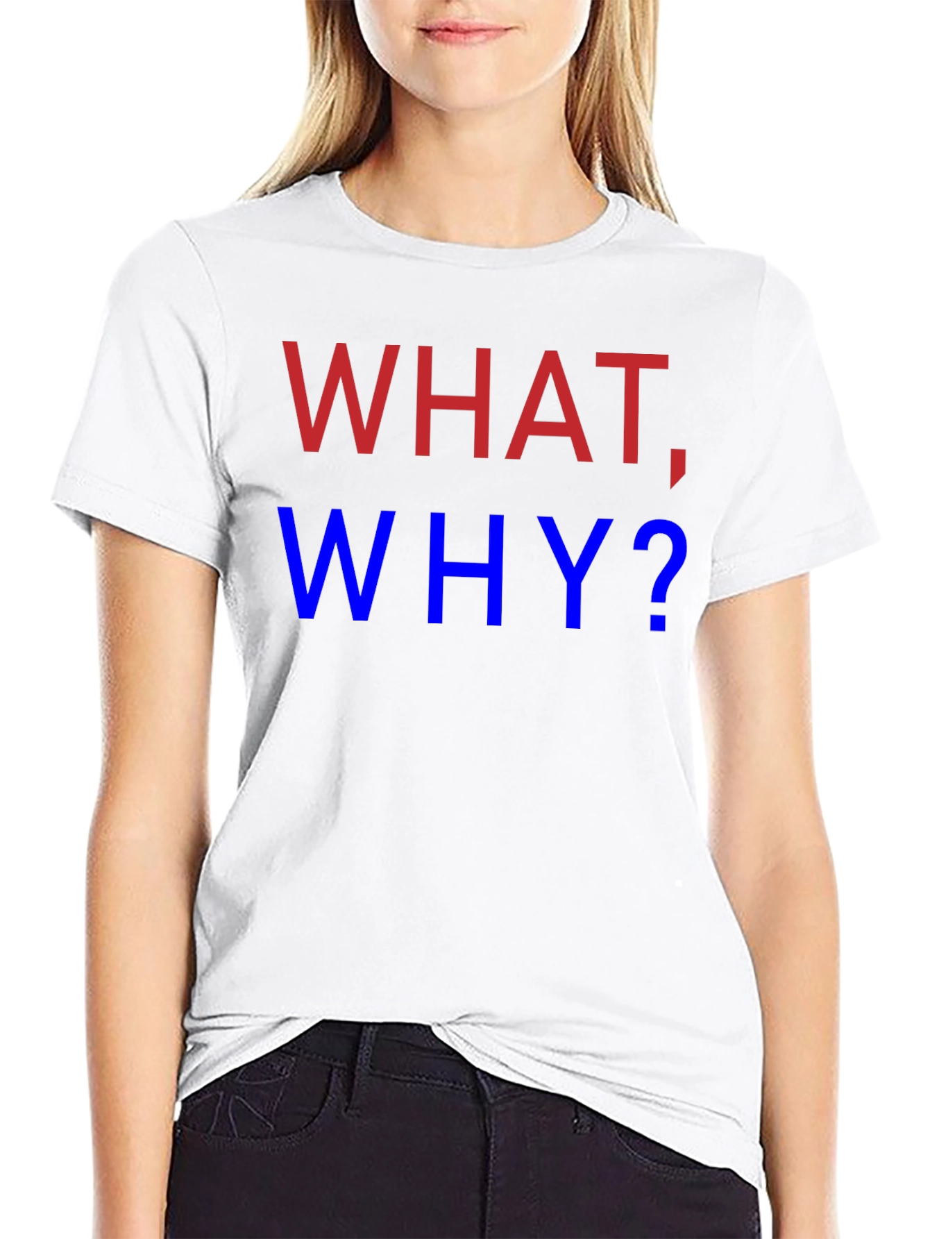 What Why? Graphic Tee - Mens Black T-Shirt