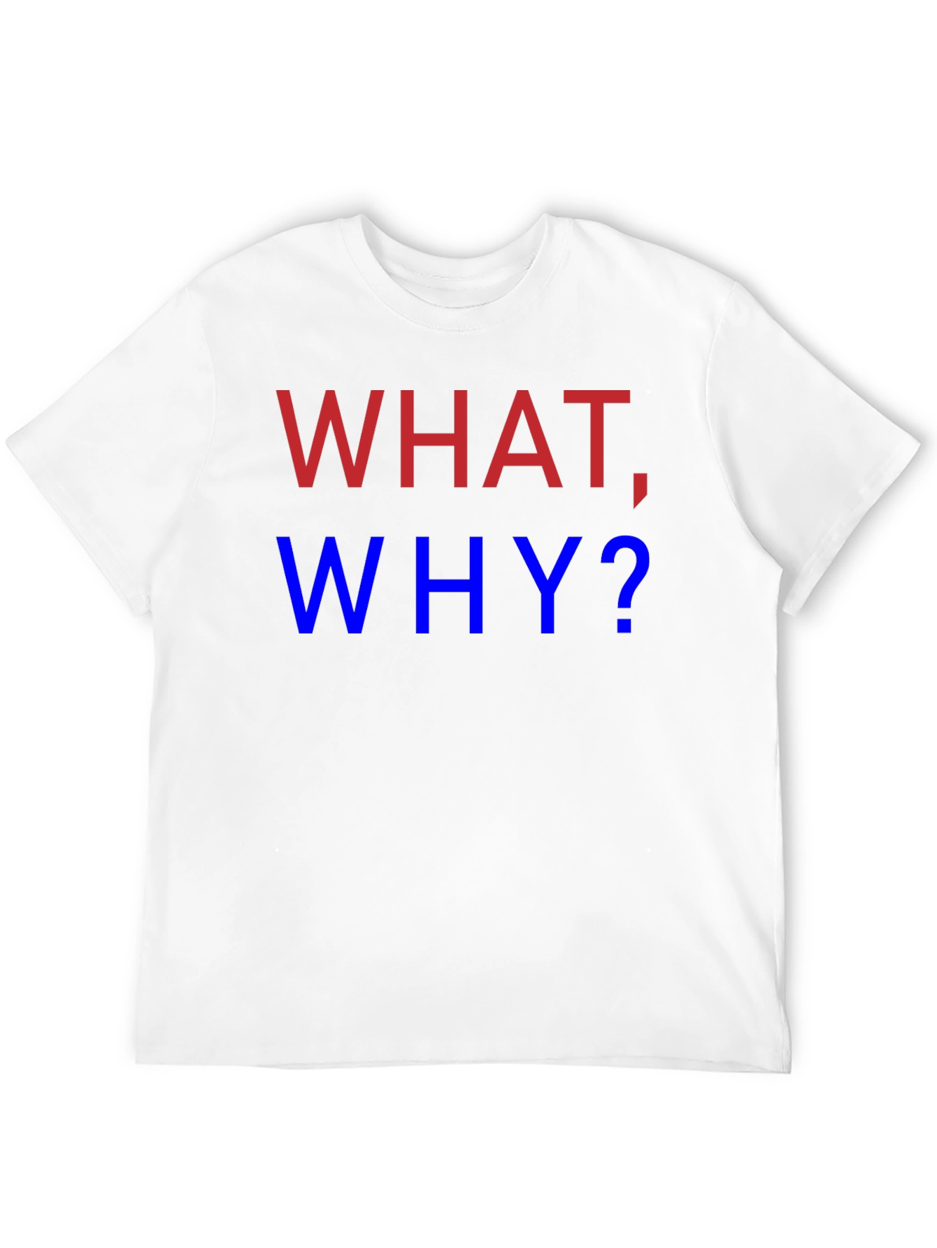 What Why? Graphic Tee - Mens Black T-Shirt