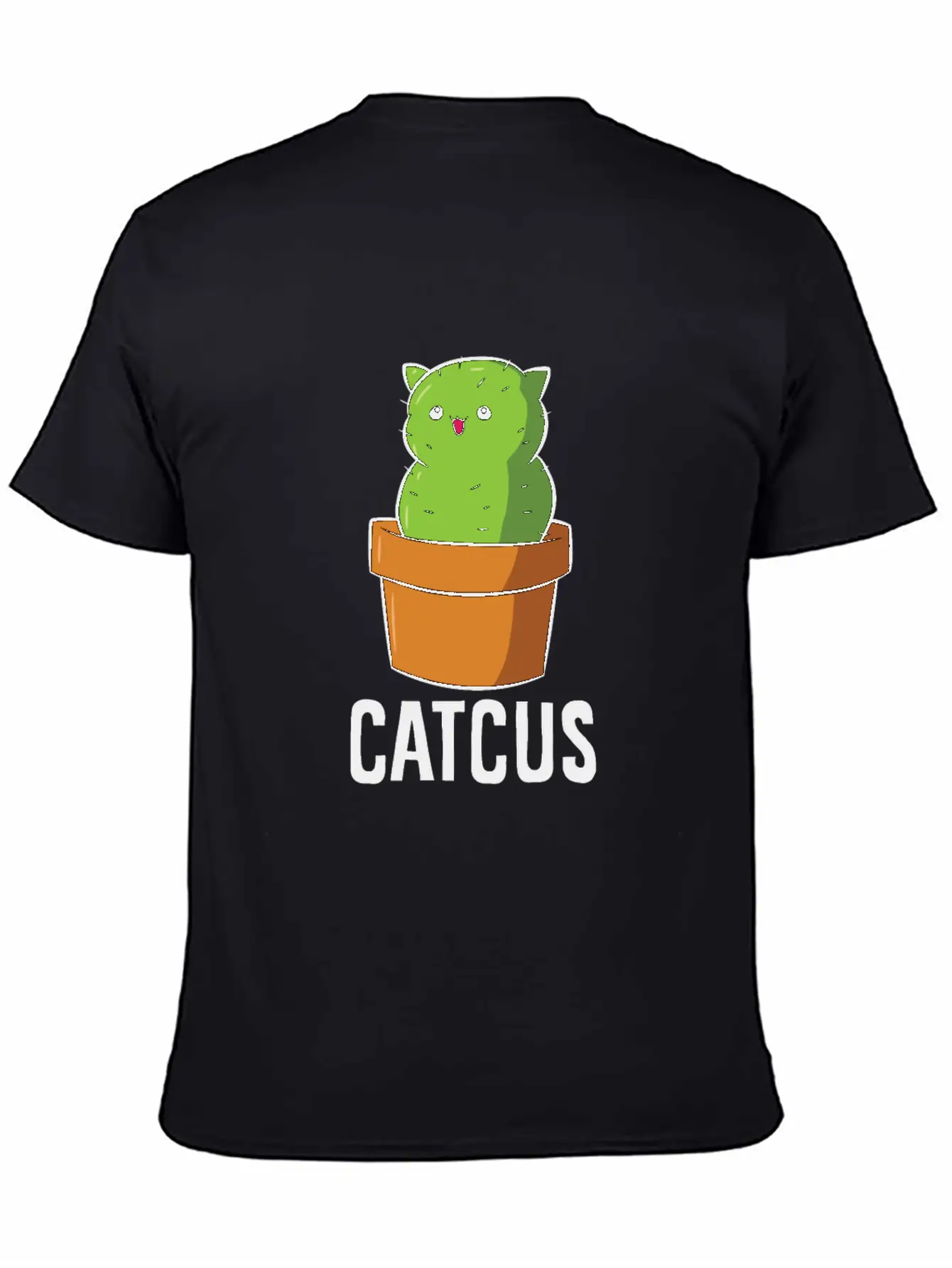 Cactus Cat Mexican Cactus Cinco De Mayo Catcus Lightweight Cotton T-Shirt – Daily Comfort Graphic Shirt