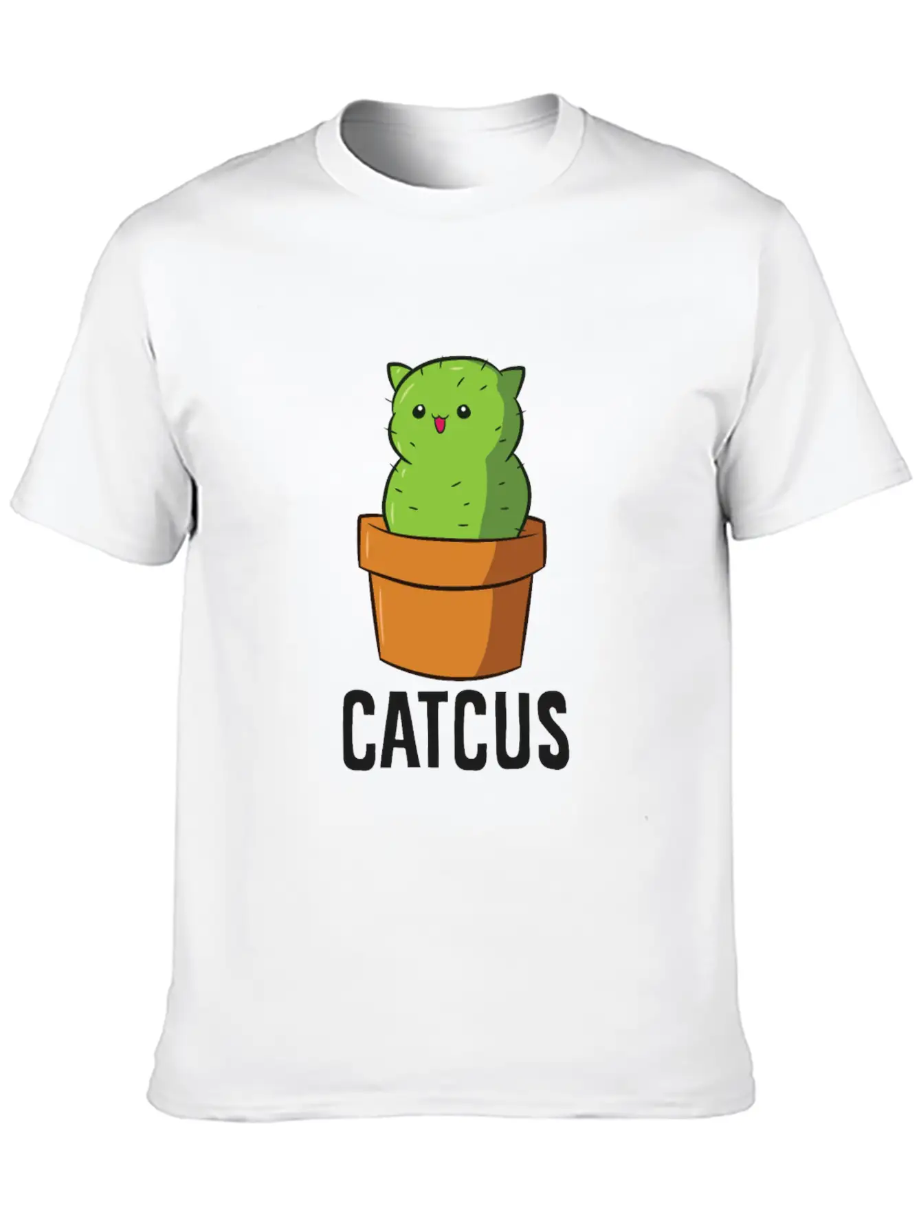 Cactus Cat Mexican Cactus Cinco De Mayo Catcus Lightweight Cotton T-Shirt – Daily Comfort Graphic Shirt