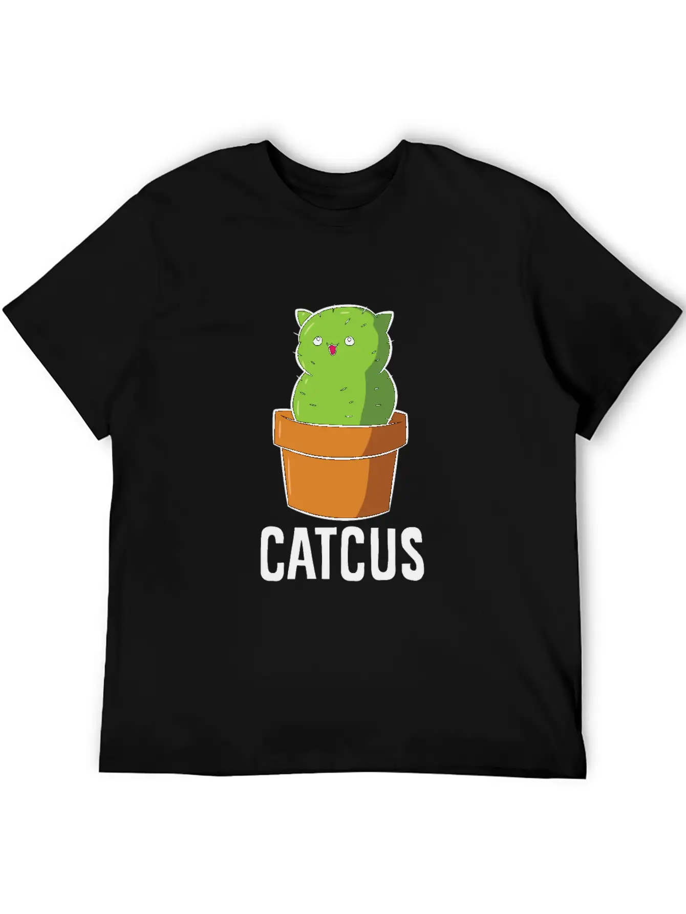 Cactus Cat Mexican Cactus Cinco De Mayo Catcus Lightweight Cotton T-Shirt – Daily Comfort Graphic Shirt