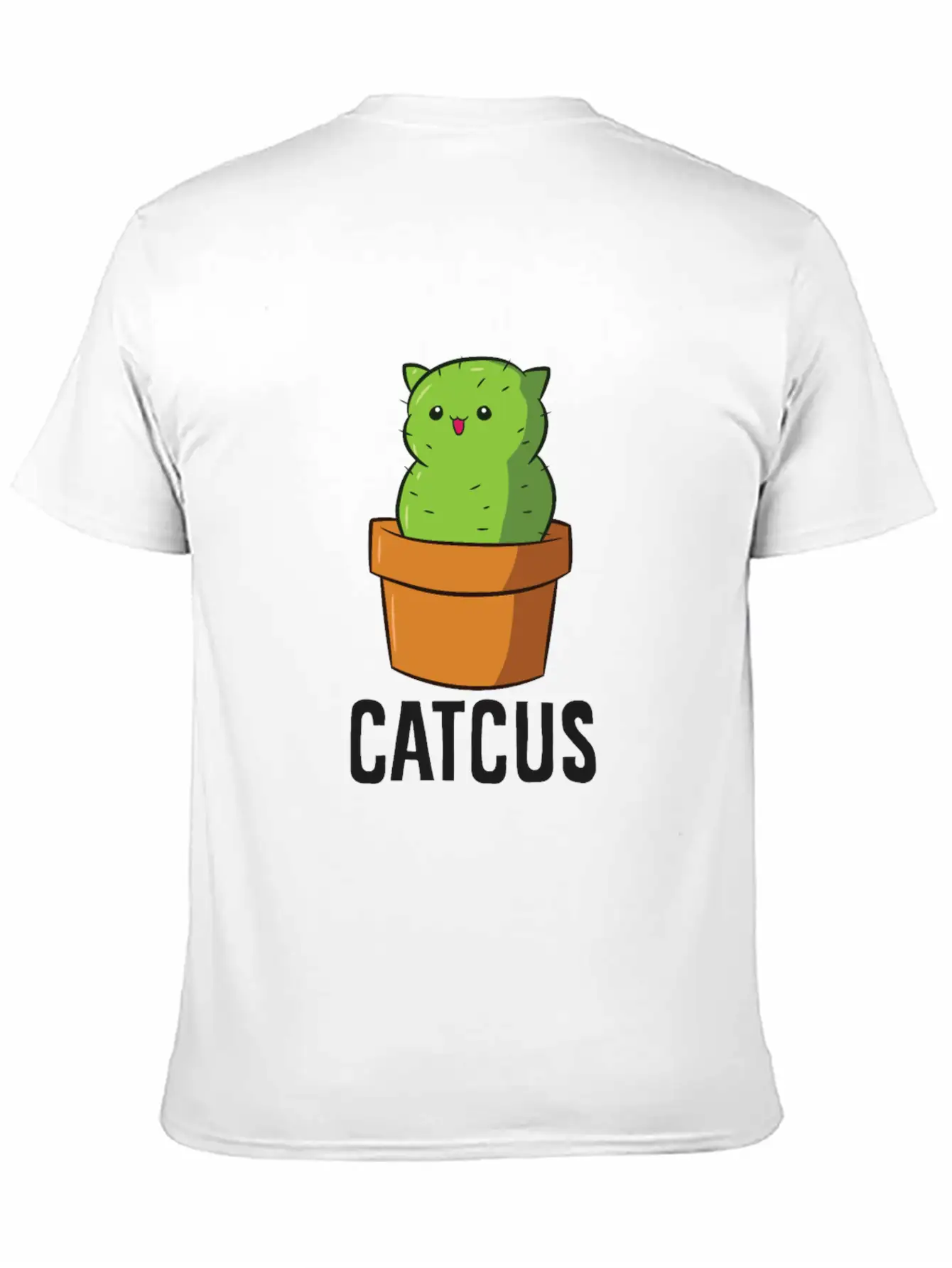 Cactus Cat Mexican Cactus Cinco De Mayo Catcus Lightweight Cotton T-Shirt – Daily Comfort Graphic Shirt