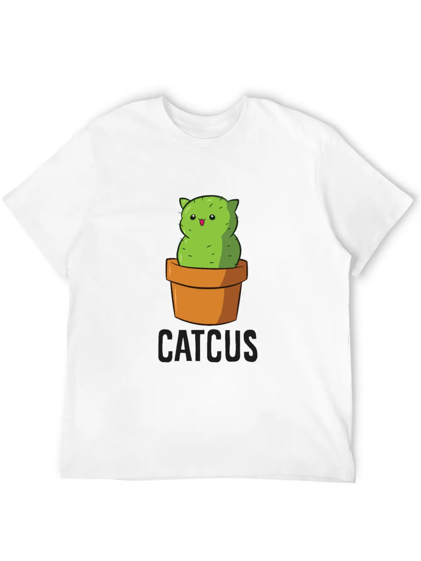 Cactus Cat Mexican Cactus Cinco De Mayo Catcus Lightweight Cotton T-Shirt – Daily Comfort Graphic Shirt