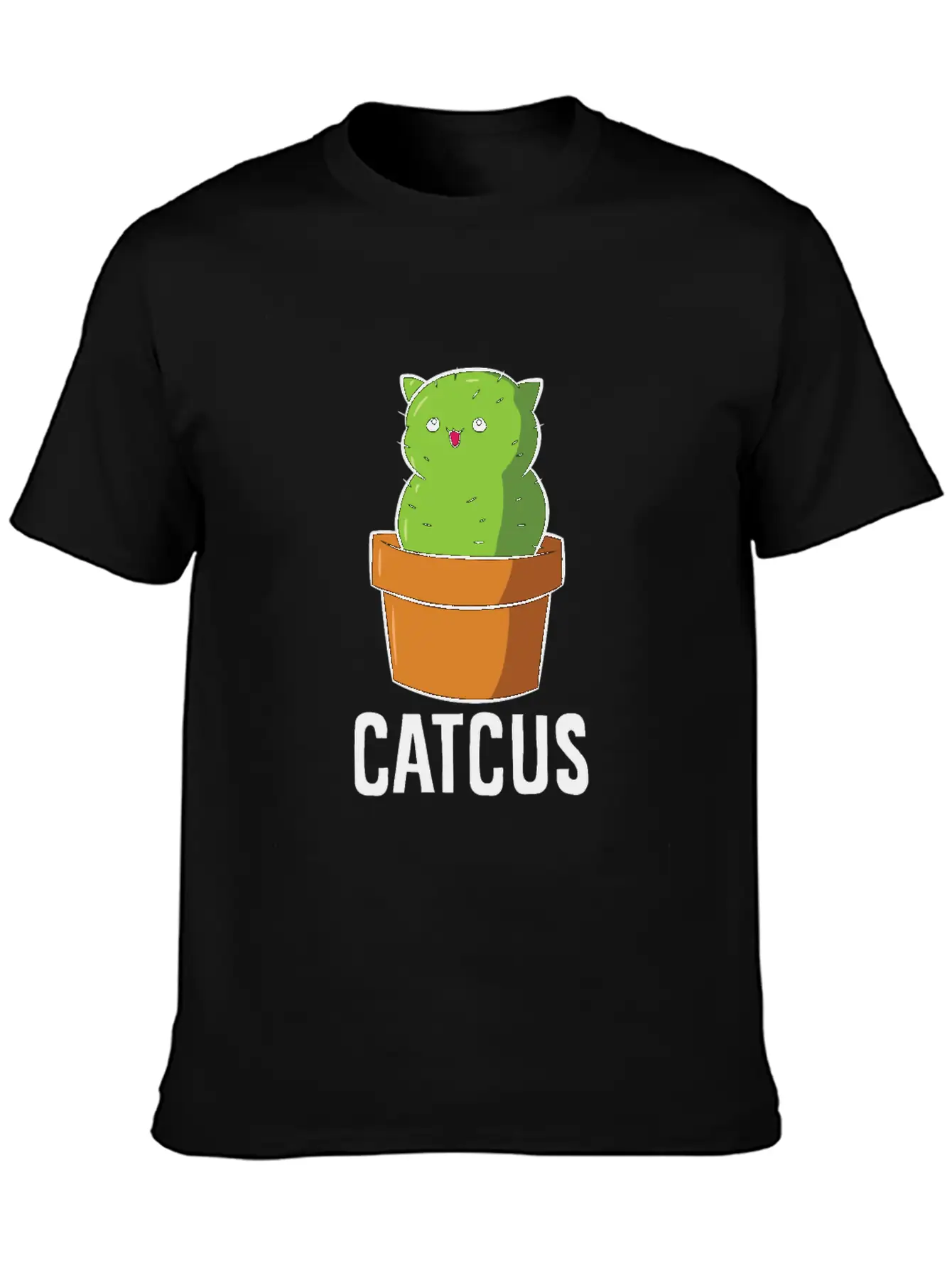 Cactus Cat Mexican Cactus Cinco De Mayo Catcus Lightweight Cotton T-Shirt – Daily Comfort Graphic Shirt