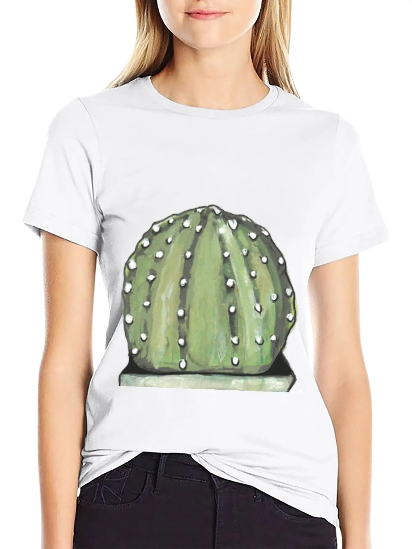 Cactus Lightweight Cotton T-Shirt – Daily Comfort Graphic Shirt