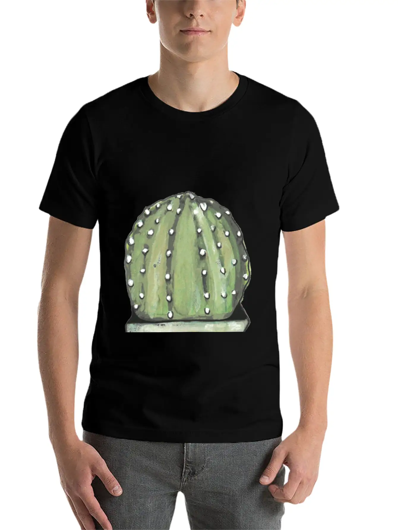 Cactus Lightweight Cotton T-Shirt – Daily Comfort Graphic Shirt