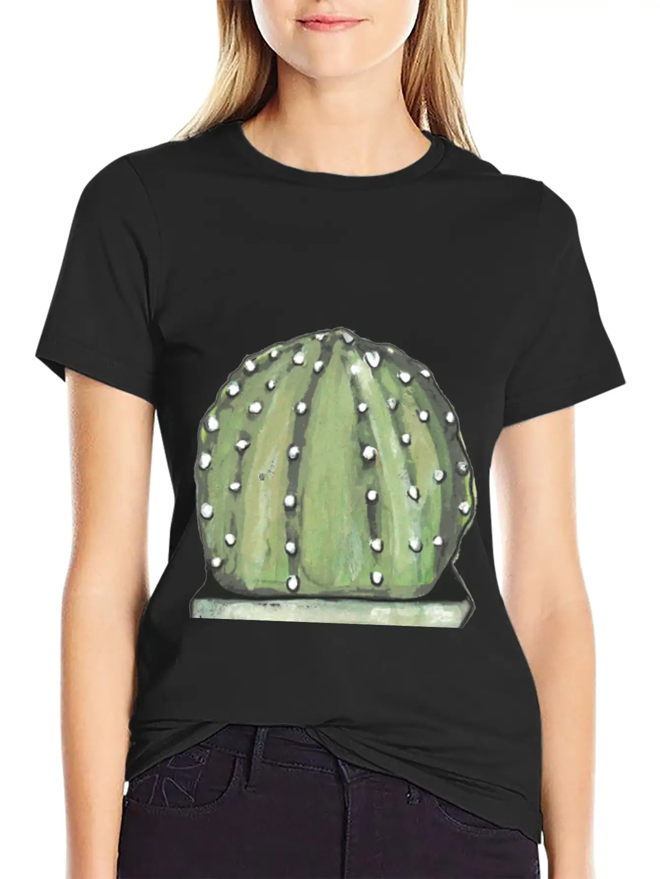 Cactus Lightweight Cotton T-Shirt – Daily Comfort Graphic Shirt