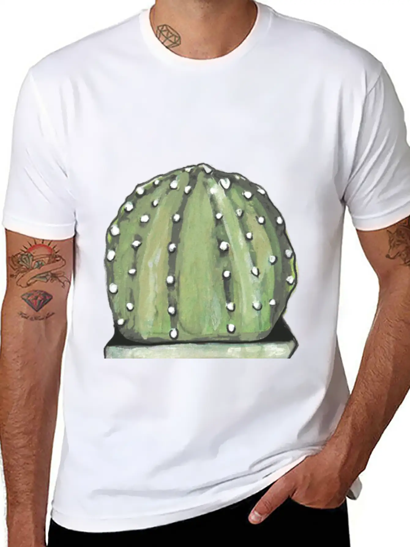 Cactus Lightweight Cotton T-Shirt – Daily Comfort Graphic Shirt