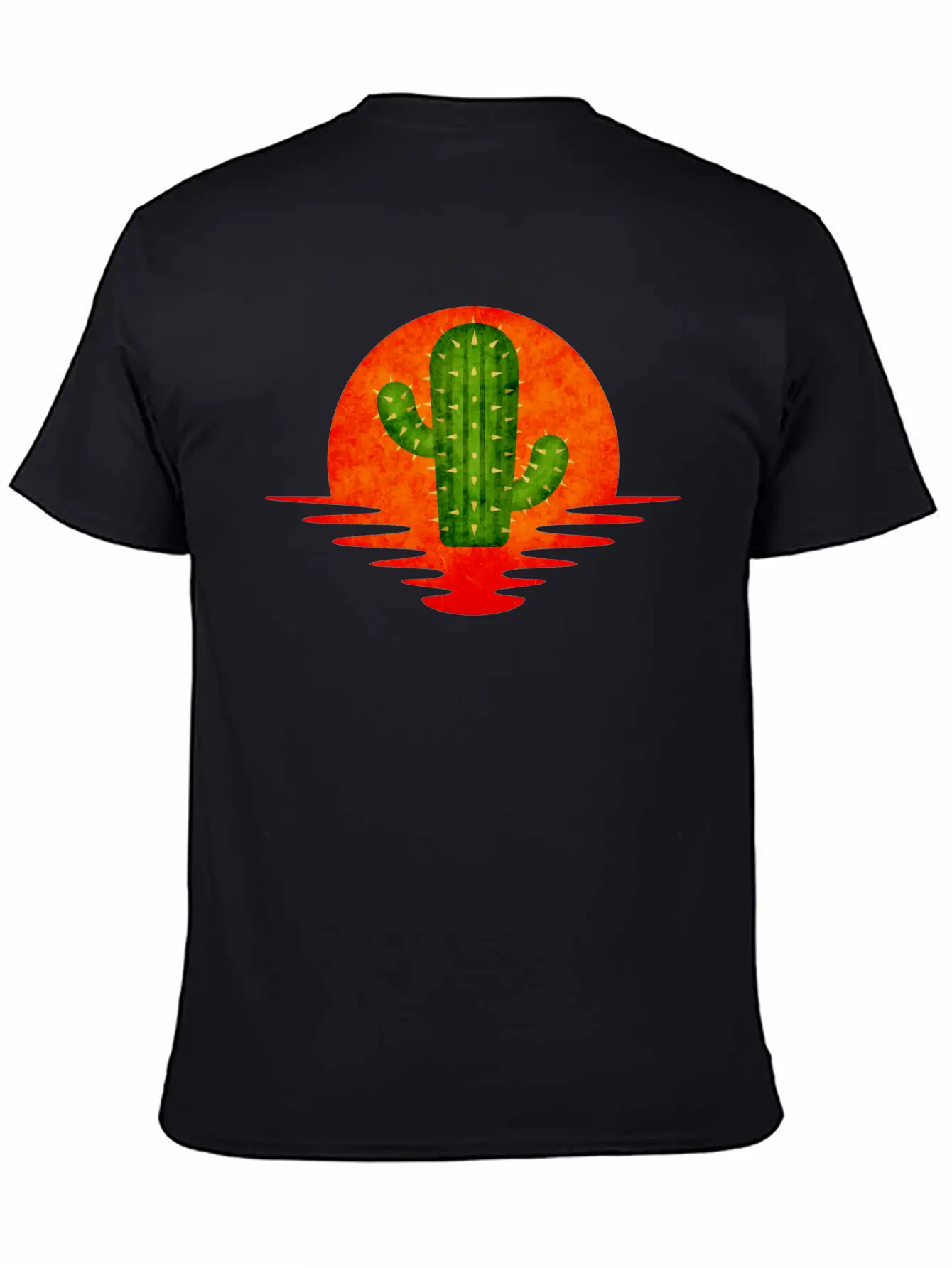 Cactus Retro Lightweight Cotton T-Shirt – Daily Comfort Graphic Shirt
