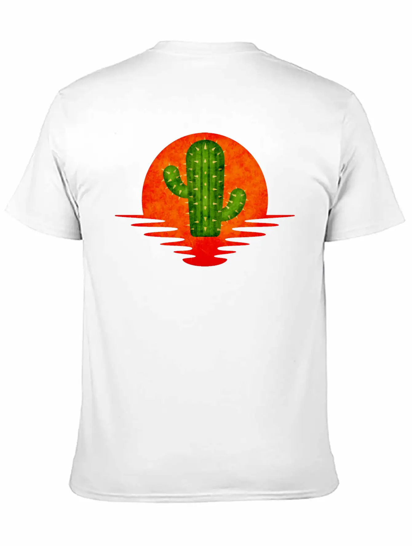 Cactus Retro Lightweight Cotton T-Shirt – Daily Comfort Graphic Shirt