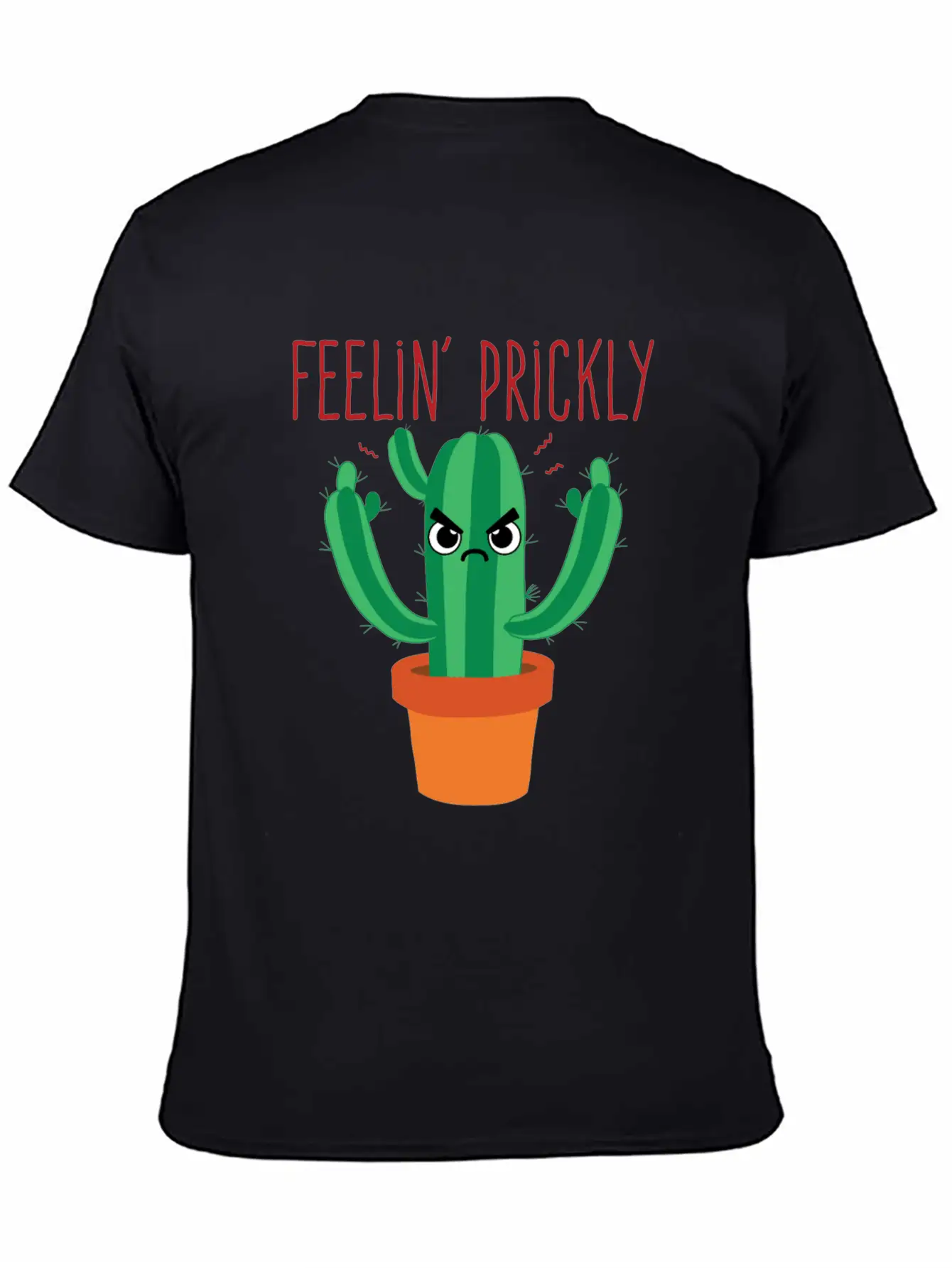 Cactus Shirt - Feelin' Prickly Lightweight Cotton T-Shirt – Daily Comfort Graphic Shirt