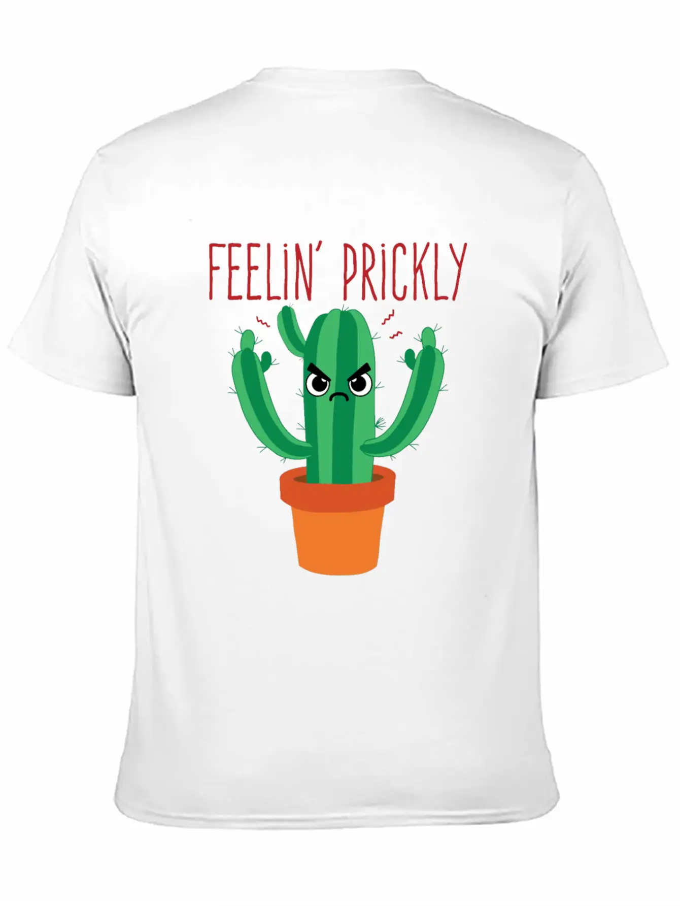 Cactus Shirt - Feelin' Prickly Lightweight Cotton T-Shirt – Daily Comfort Graphic Shirt