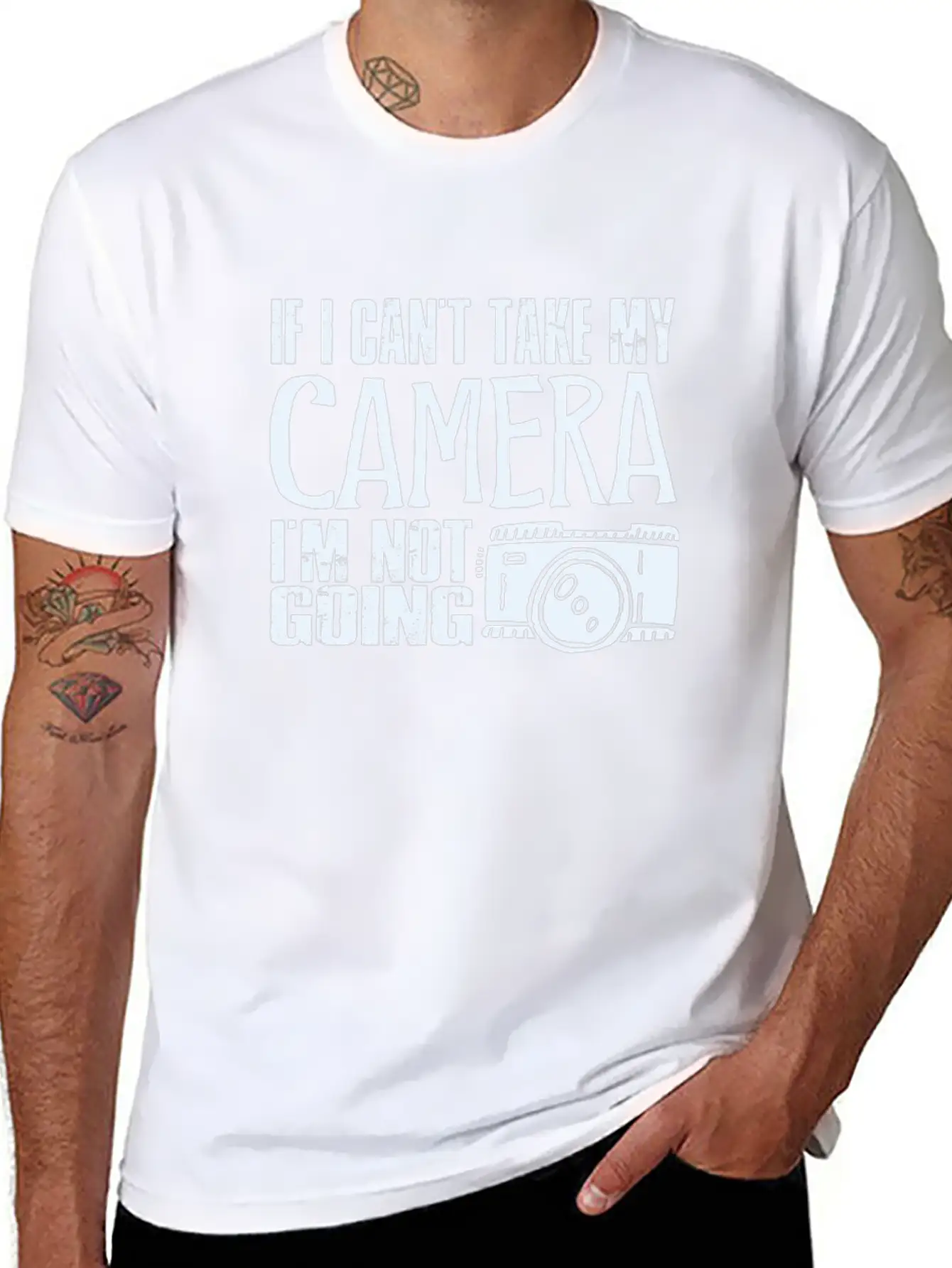 Camera Photographer Lightweight Cotton T-Shirt – Daily Comfort Graphic Shirt