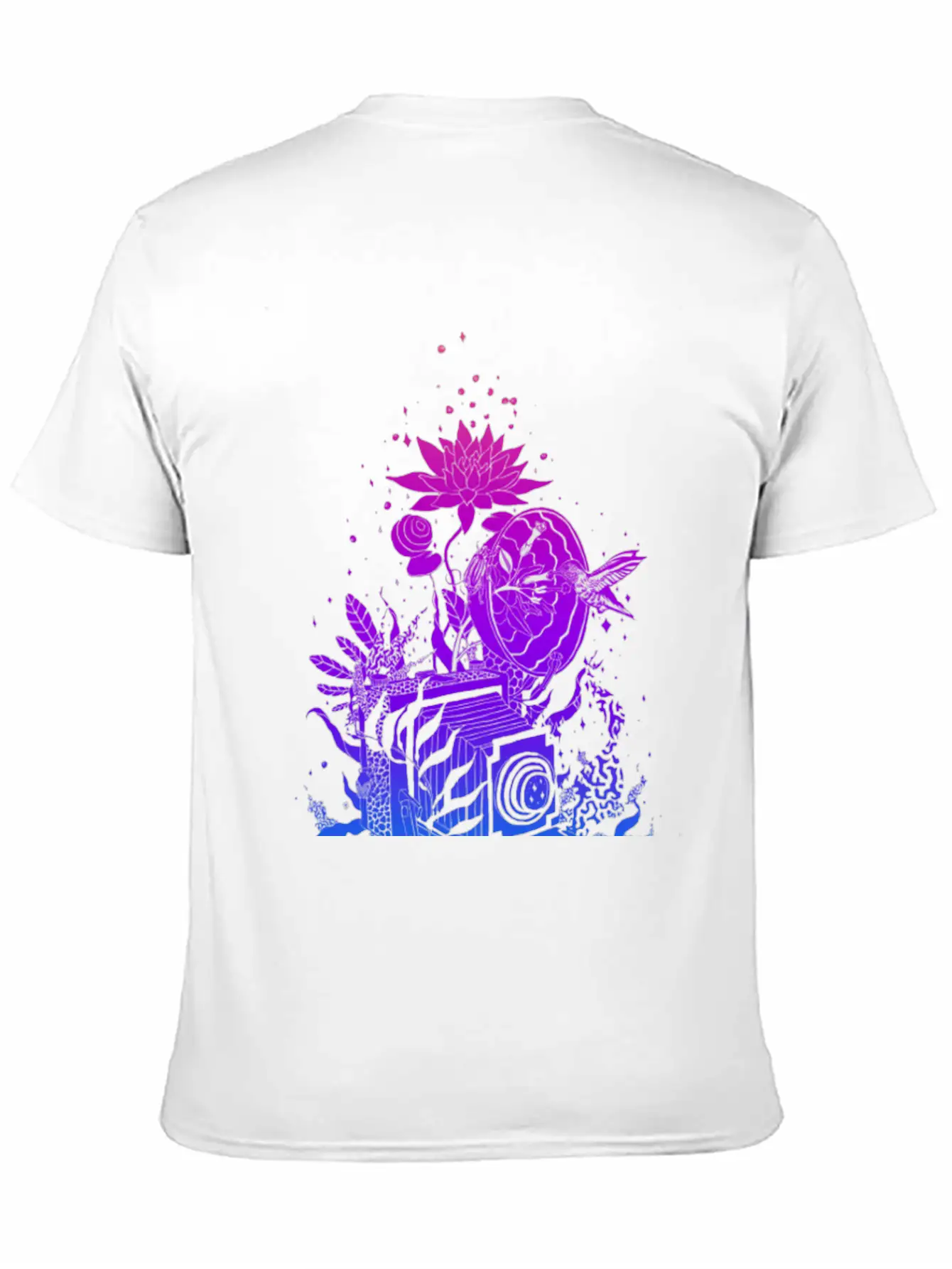 Camera With Plants Lightweight Cotton T-Shirt – Daily Comfort Graphic Shirt