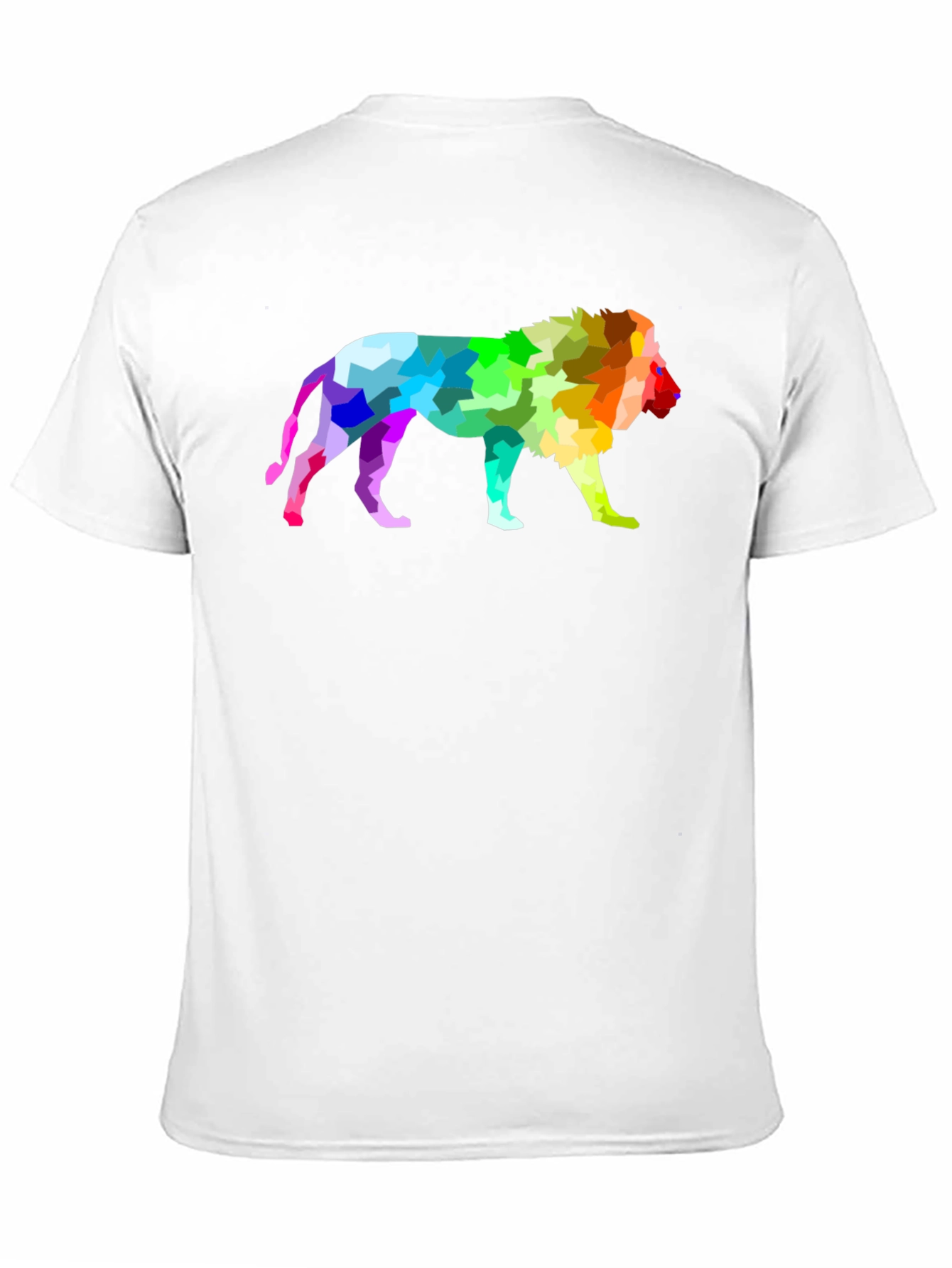 Rainbow Lion Graphic Tee - Mens Black T-Shirt