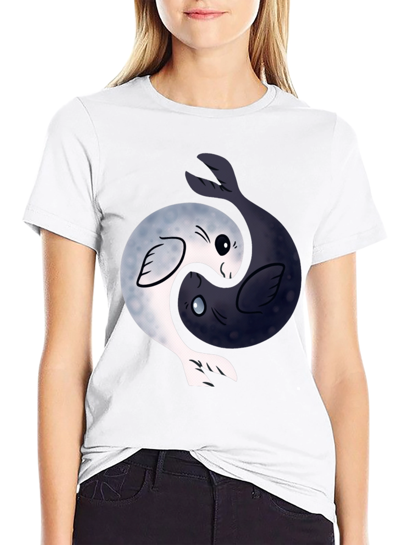 Yin Yang Seal T-Shirt - Balance & Harmony