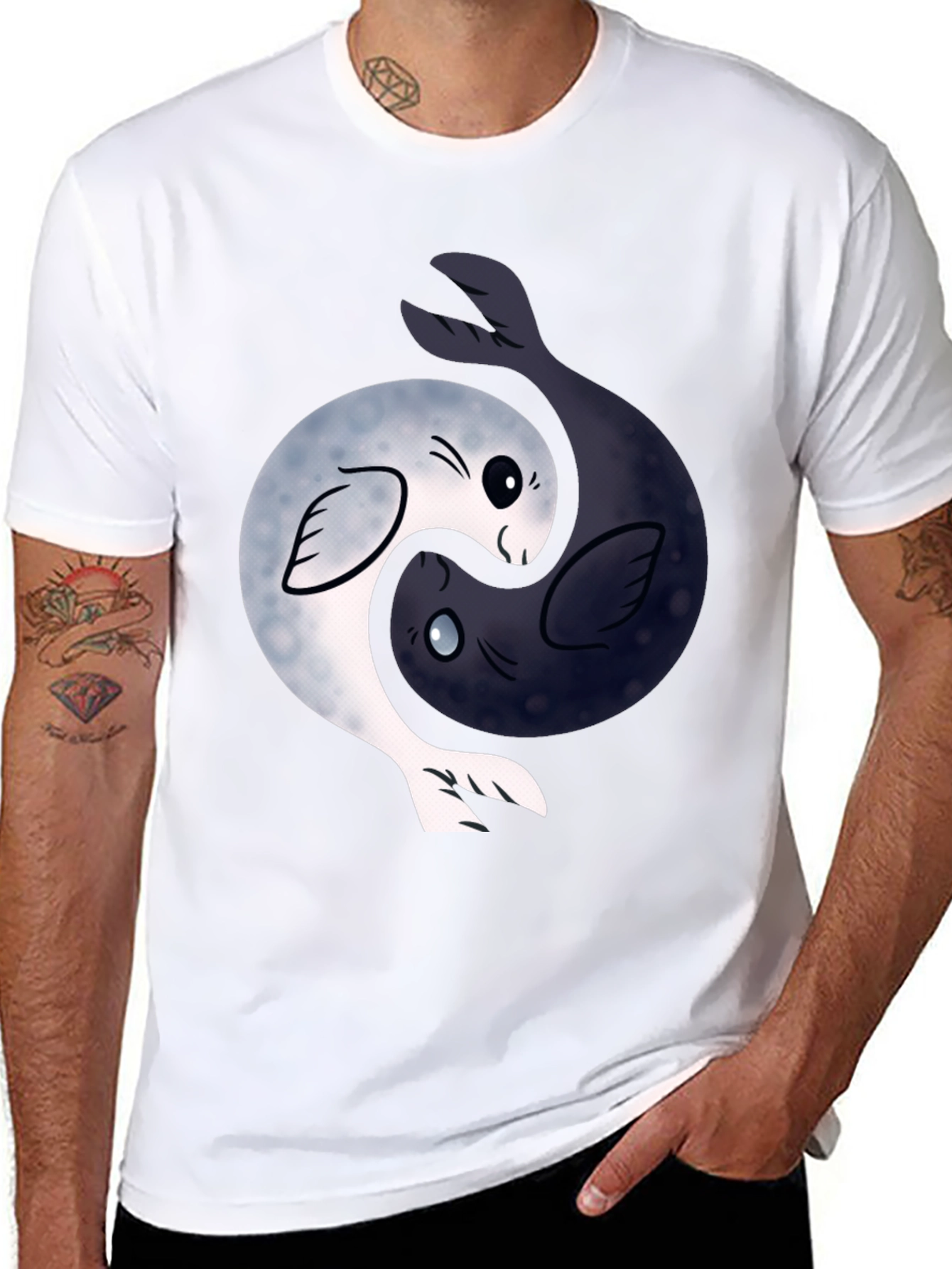 Yin Yang Seal T-Shirt - Balance & Harmony