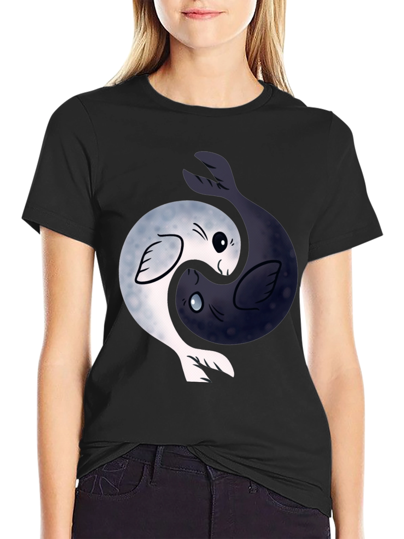 Yin Yang Seal T-Shirt - Balance & Harmony