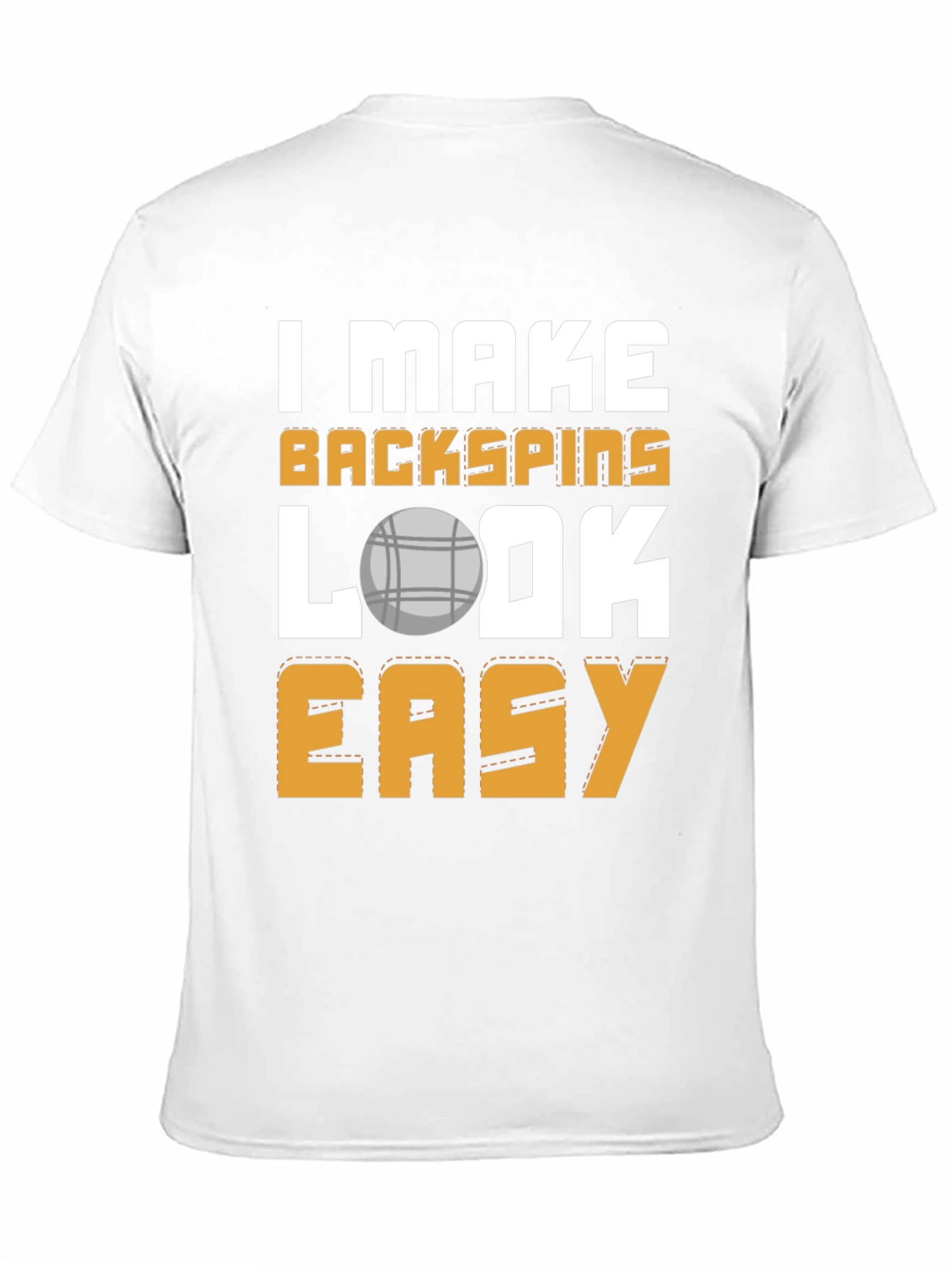 Backspins Easy T-Shirt - Funny Bocce Ball Tee