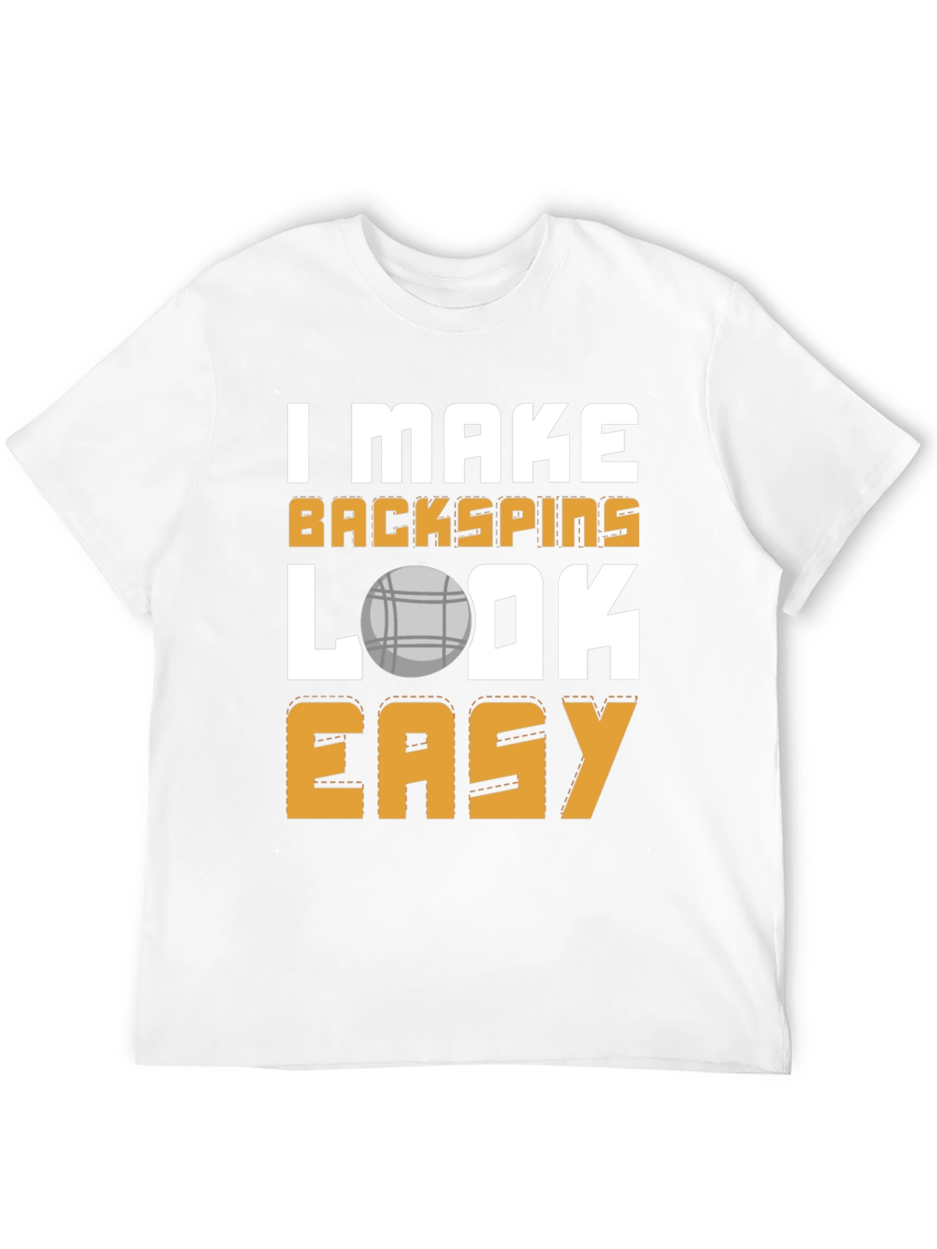 Backspins Easy T-Shirt - Funny Bocce Ball Tee