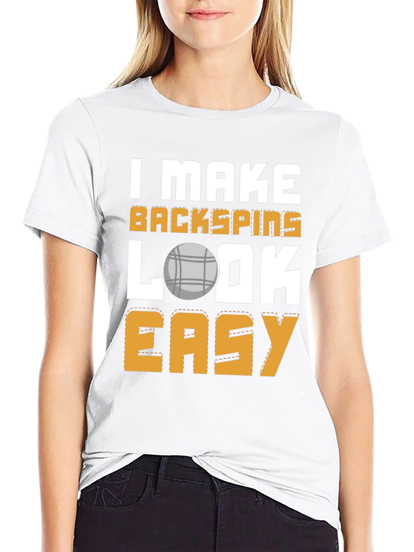 Backspins Easy T-Shirt - Funny Bocce Ball Tee