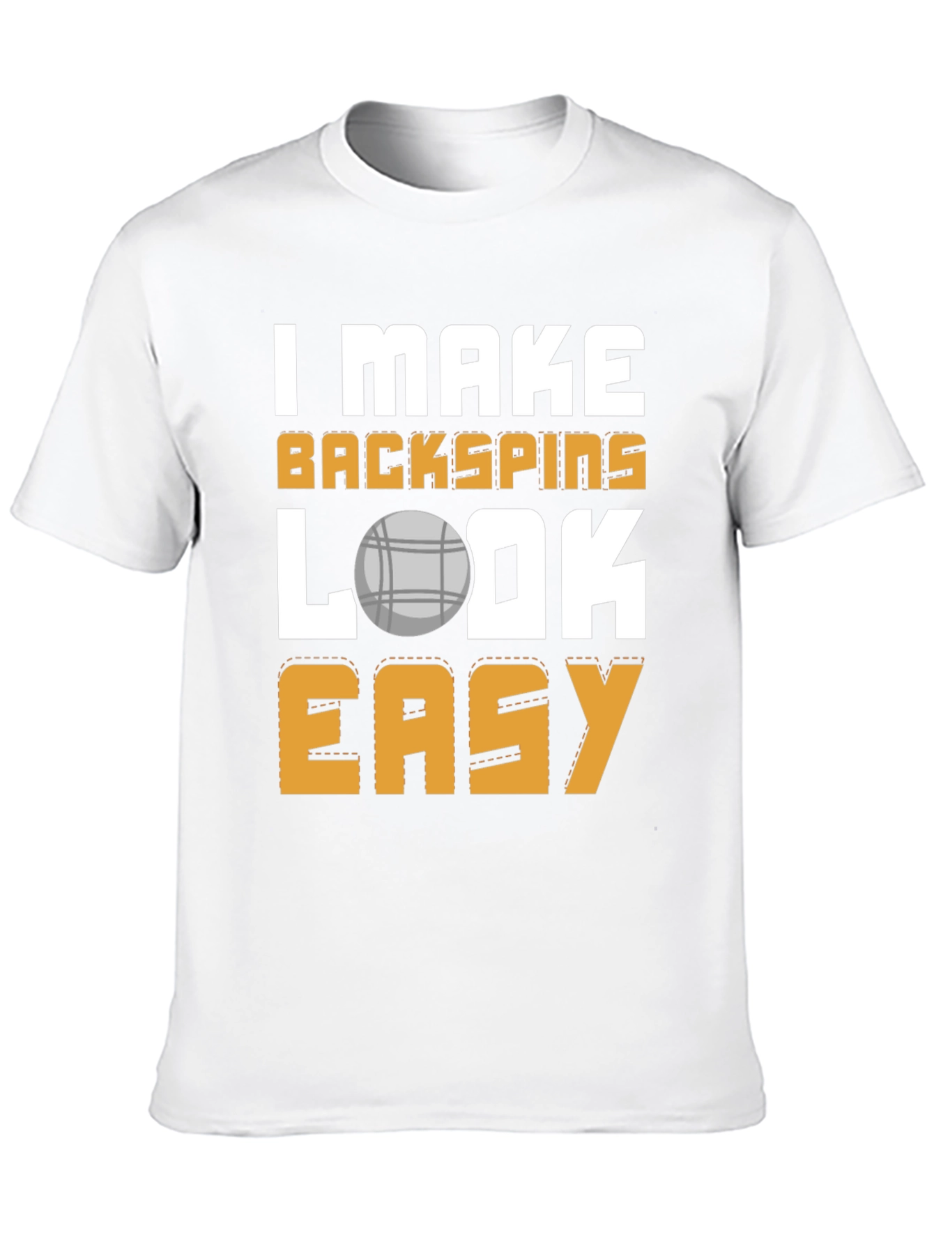 Backspins Easy T-Shirt - Funny Bocce Ball Tee