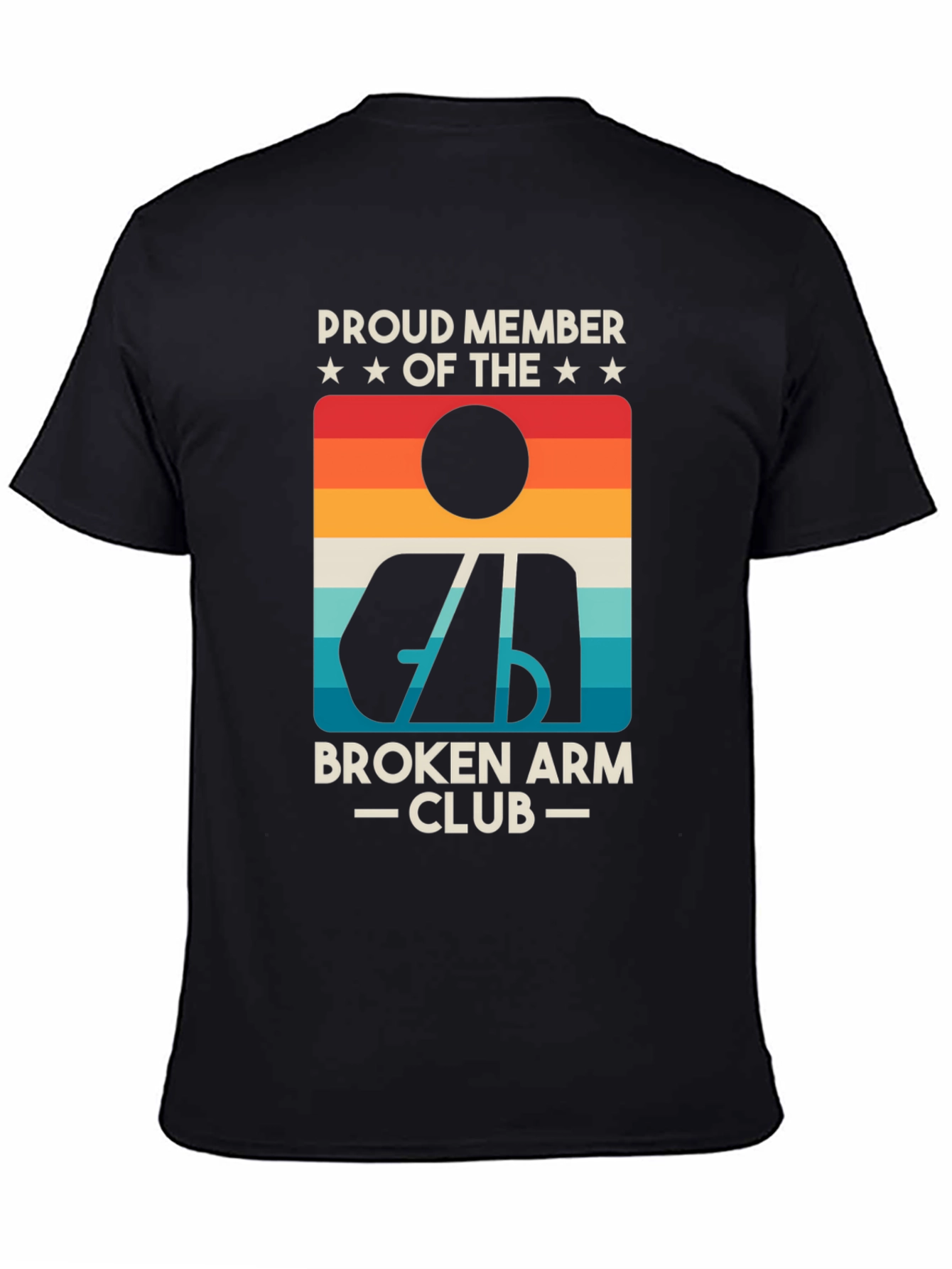 Broken Arm Club Tee - Retro Graphic T-Shirt