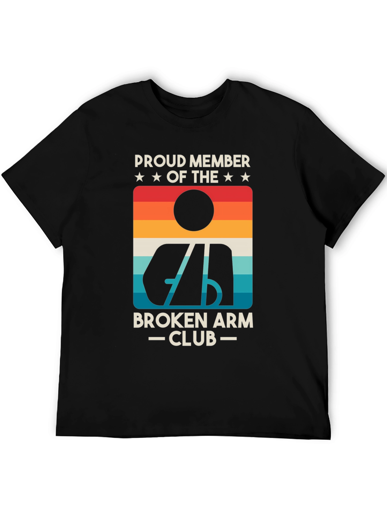Broken Arm Club Tee - Retro Graphic T-Shirt
