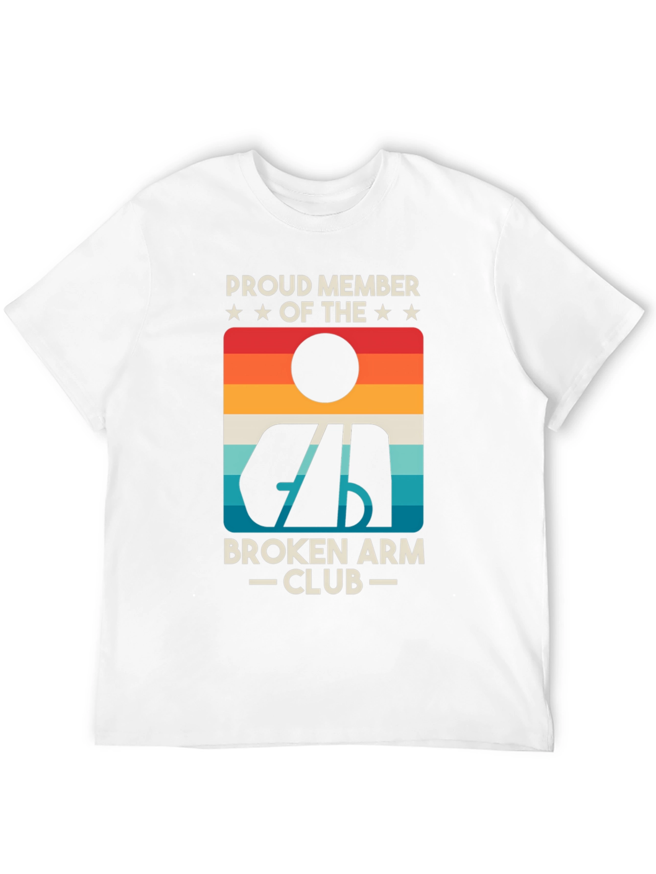 Broken Arm Club Tee - Retro Graphic T-Shirt