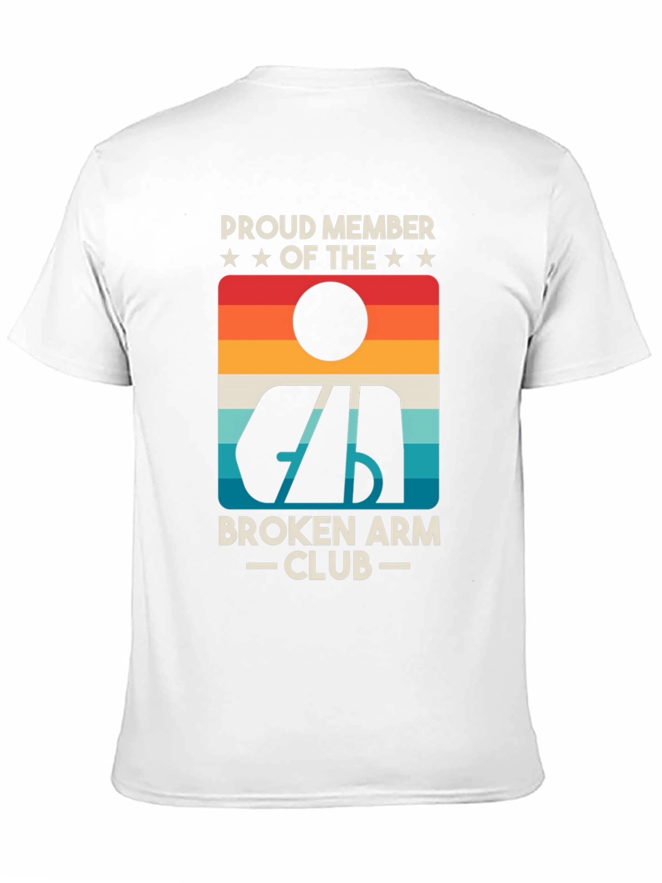 Broken Arm Club Tee - Retro Graphic T-Shirt