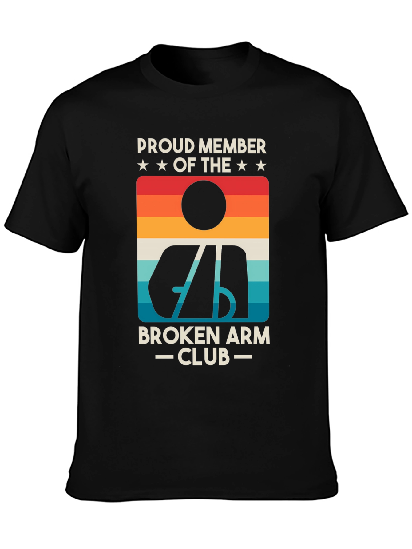 Broken Arm Club Tee - Retro Graphic T-Shirt