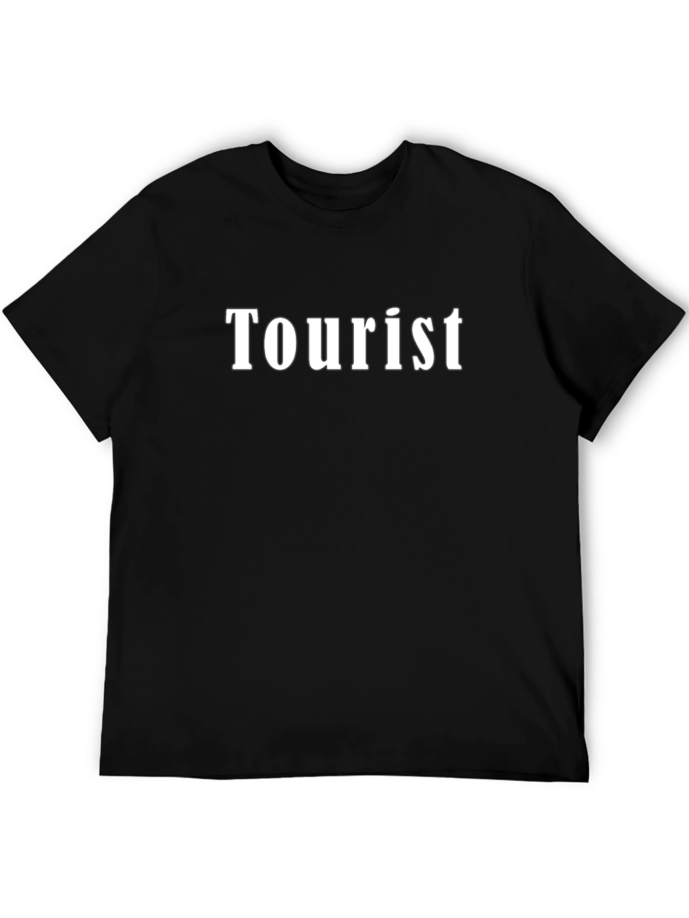 Tourist T-Shirt - Black Cotton Tee