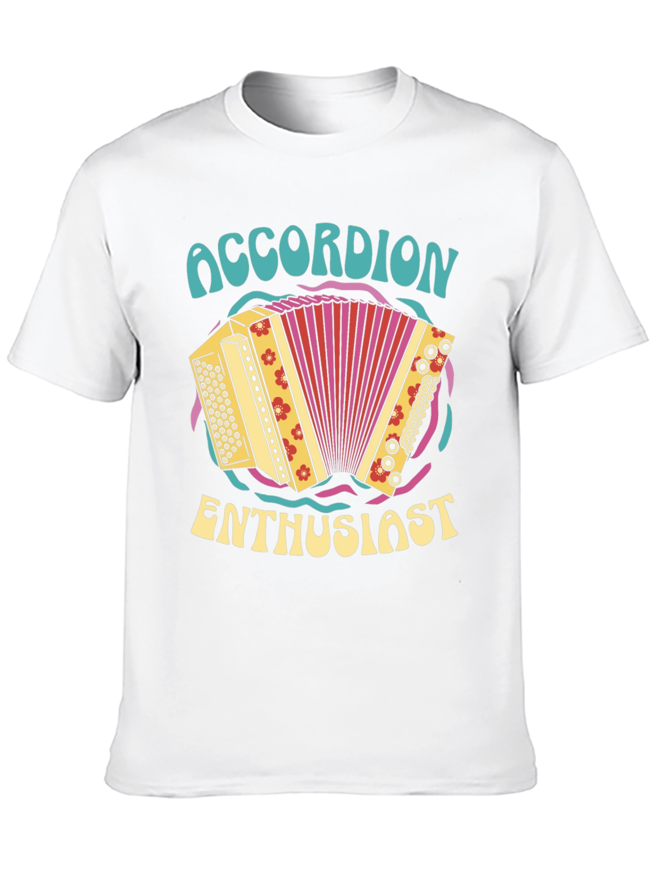 Accordion Enthusiast Graphic T-Shirt