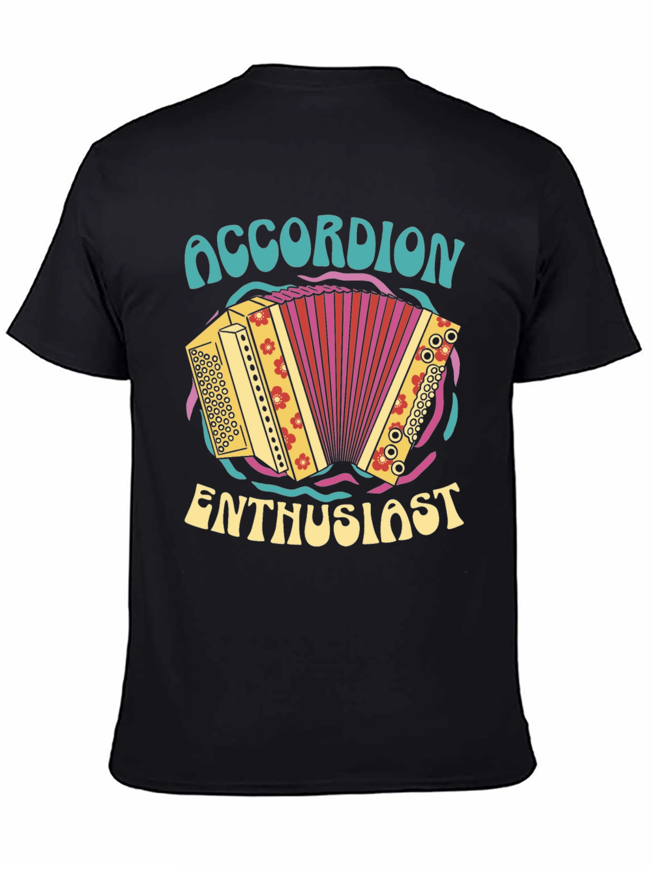 Accordion Enthusiast Graphic T-Shirt