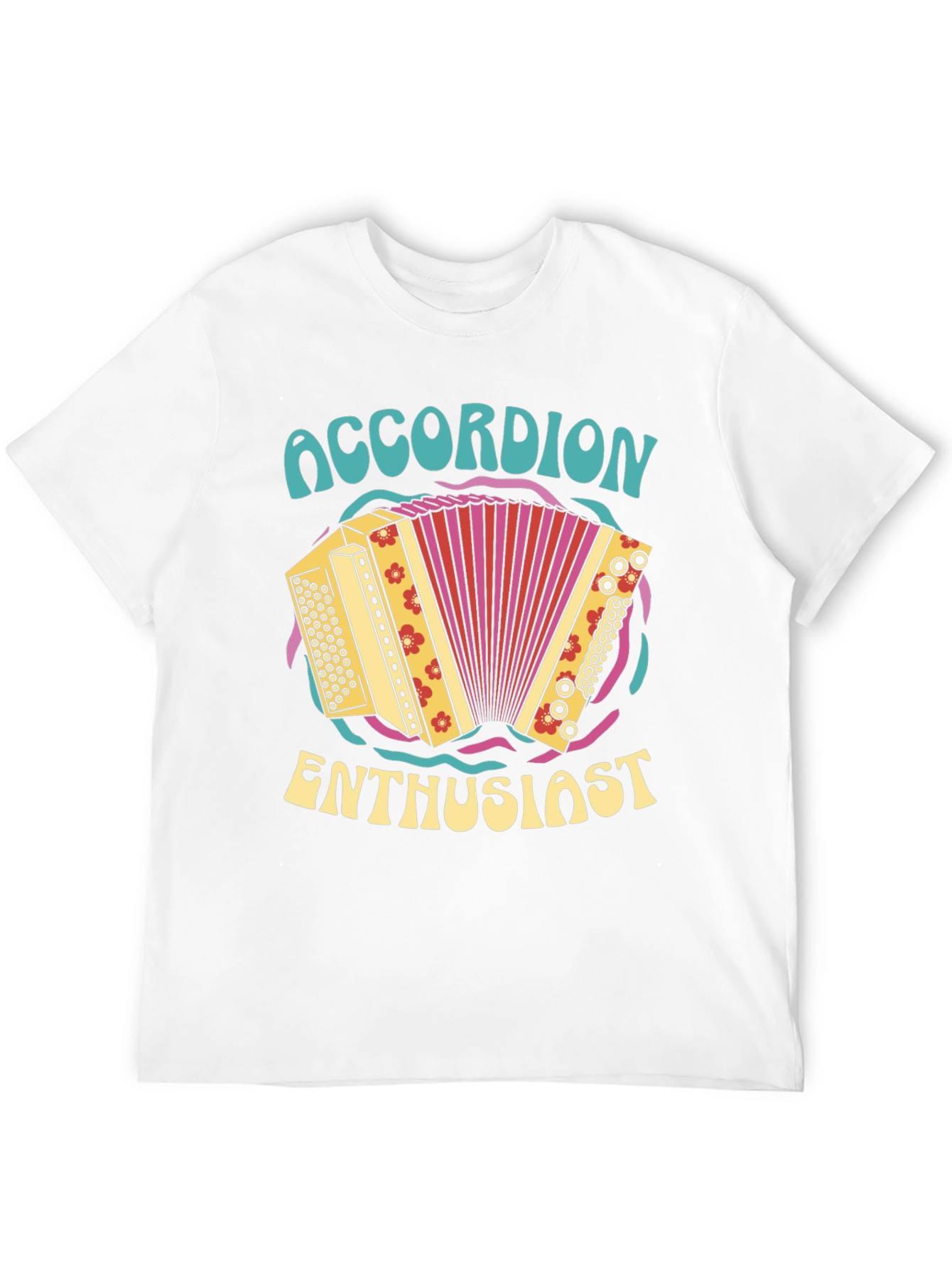 Accordion Enthusiast Graphic T-Shirt