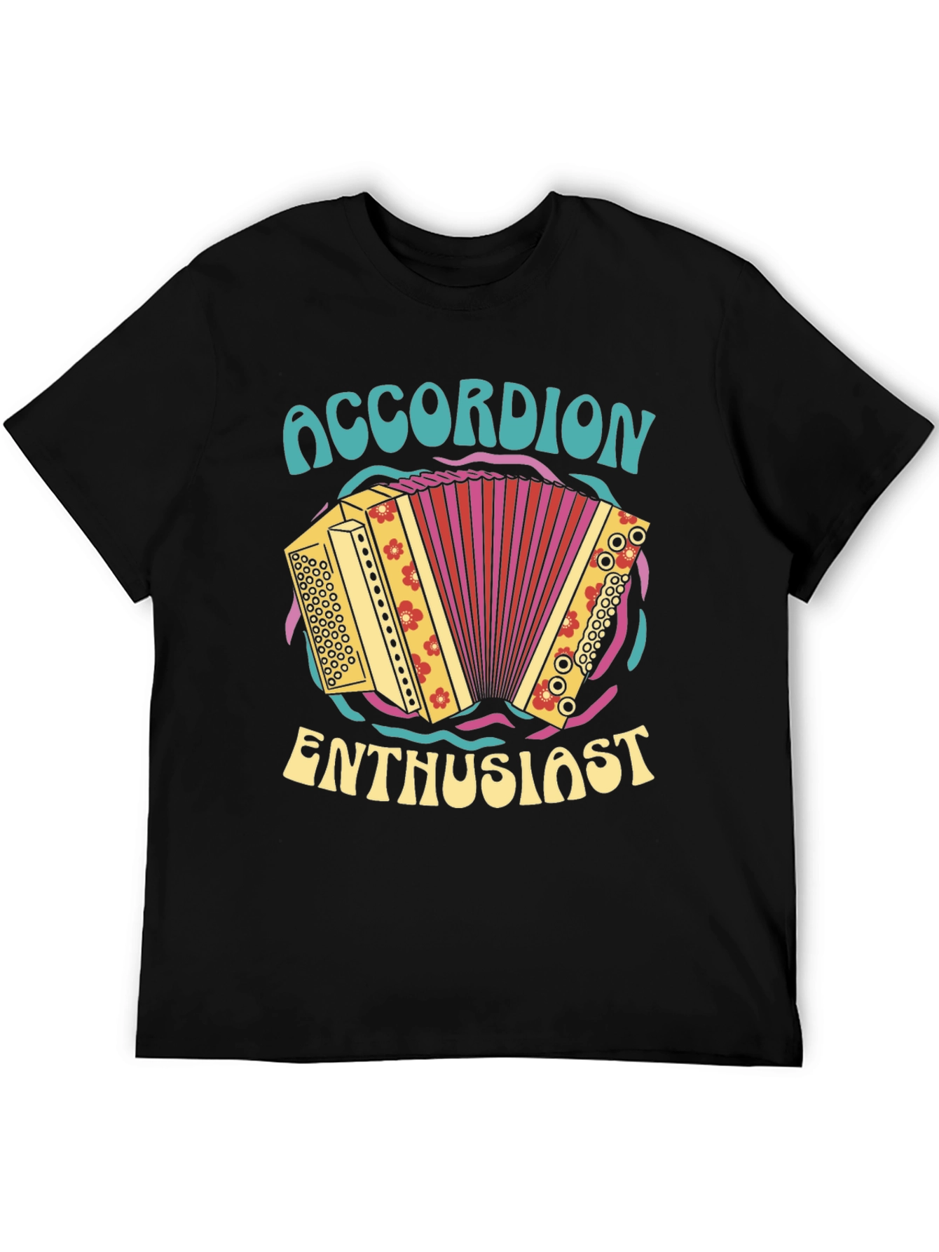 Accordion Enthusiast Graphic T-Shirt