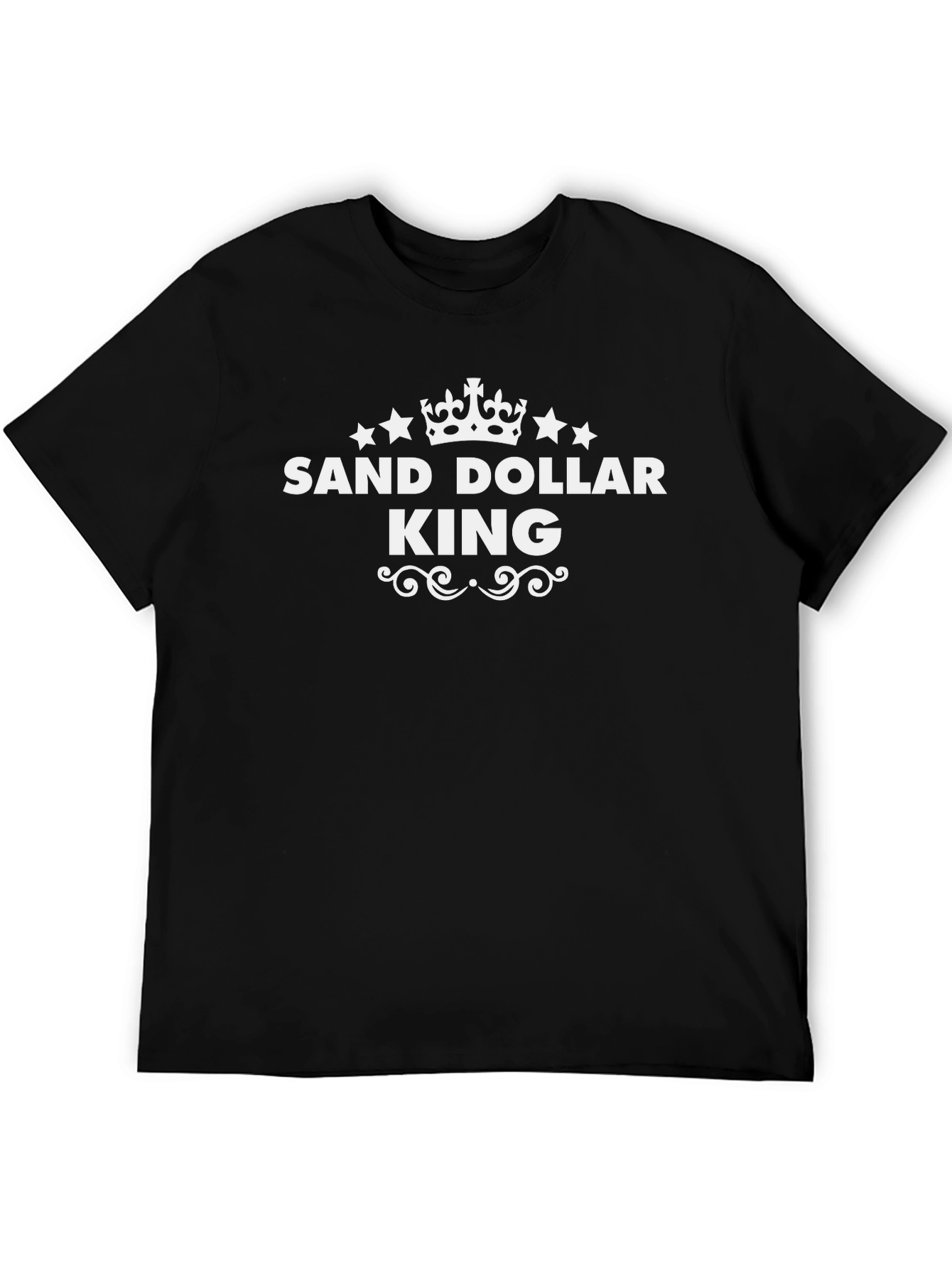 Sand Dollar King Graphic T-Shirt - Black