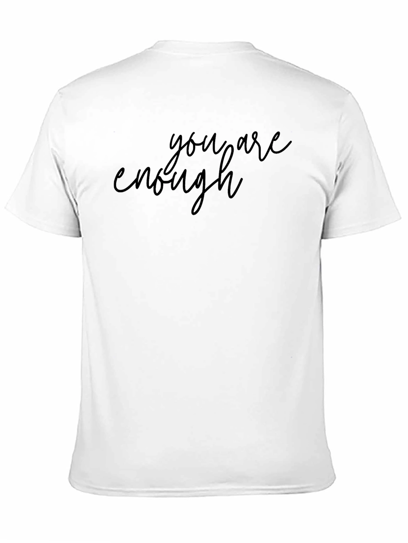 You Are Enough Graphic Black T-Shirt