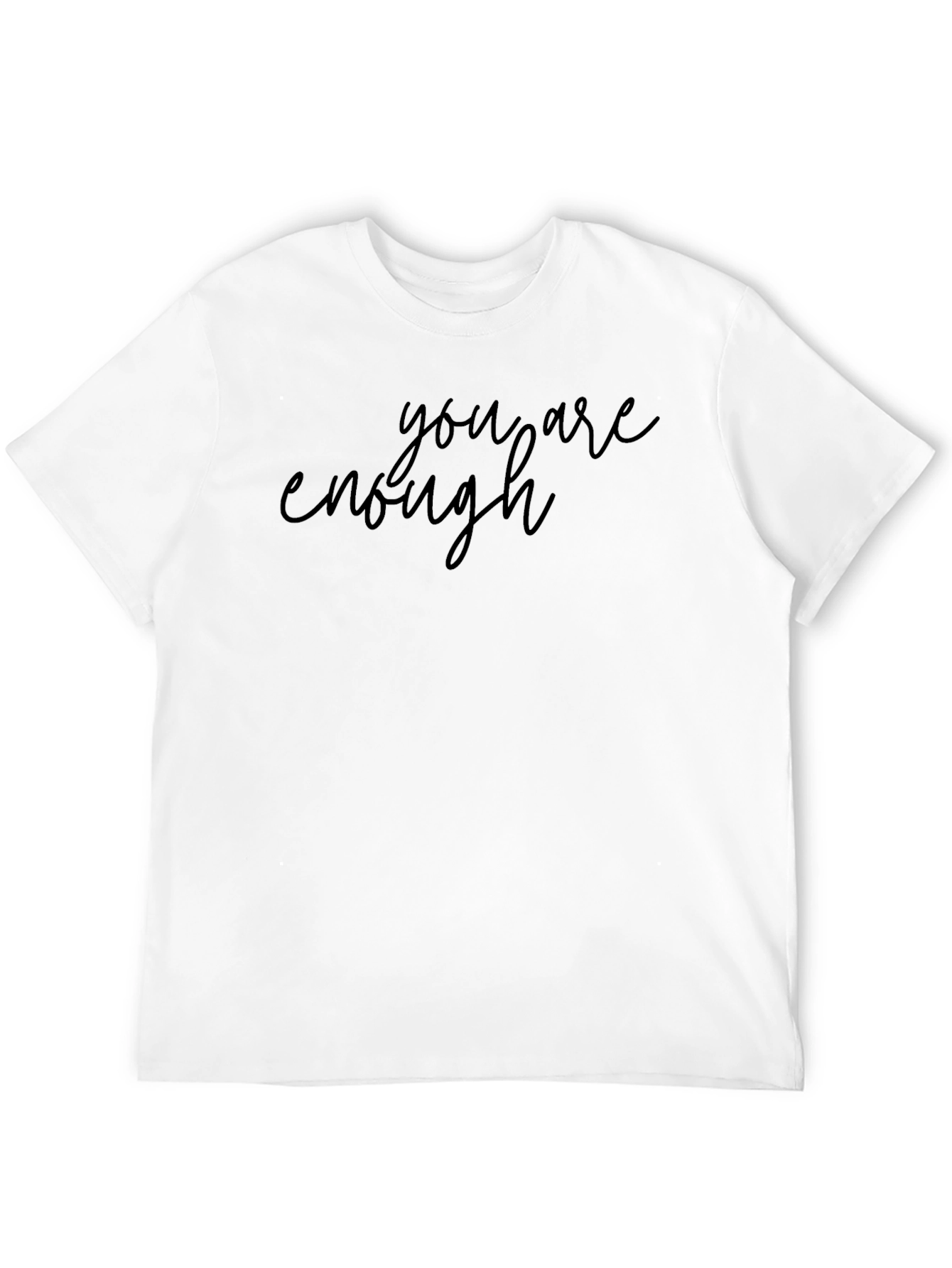 You Are Enough Graphic Black T-Shirt
