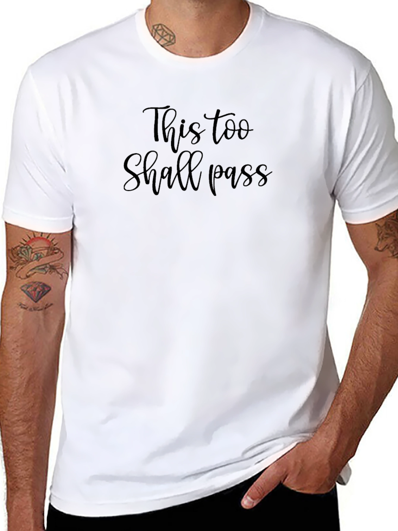 This Too Shall Pass Black Graphic Tee