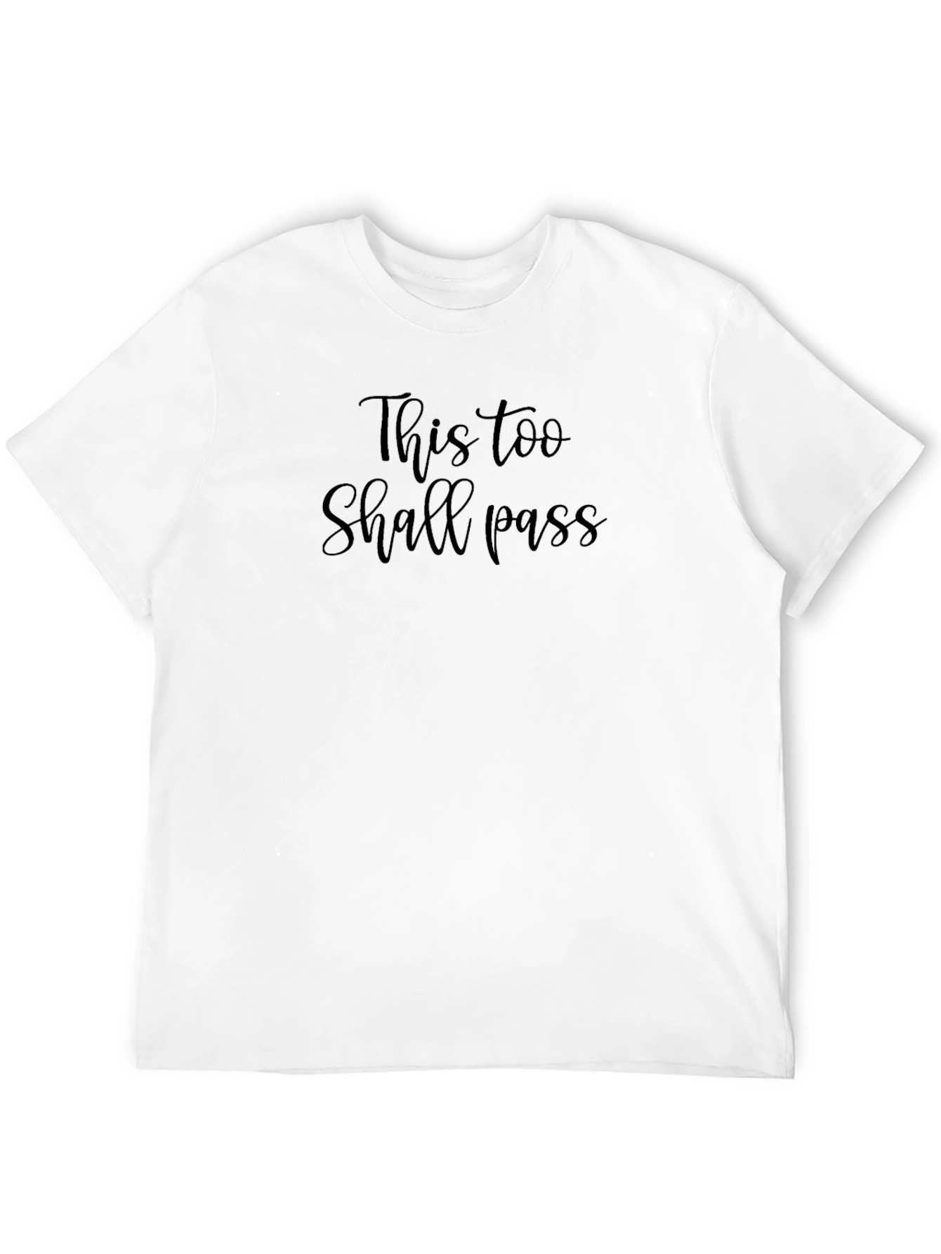 This Too Shall Pass Black Graphic Tee