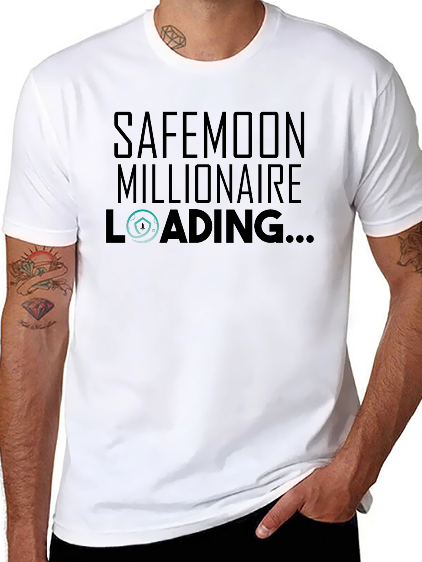 Safemoon Millionaire Loading Black Tee