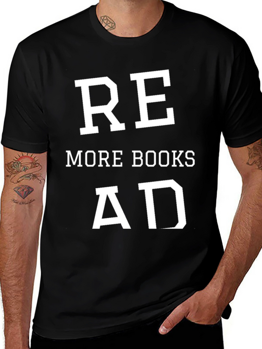 Read More Books Graphic Tee - Black Cotton T-Shirt