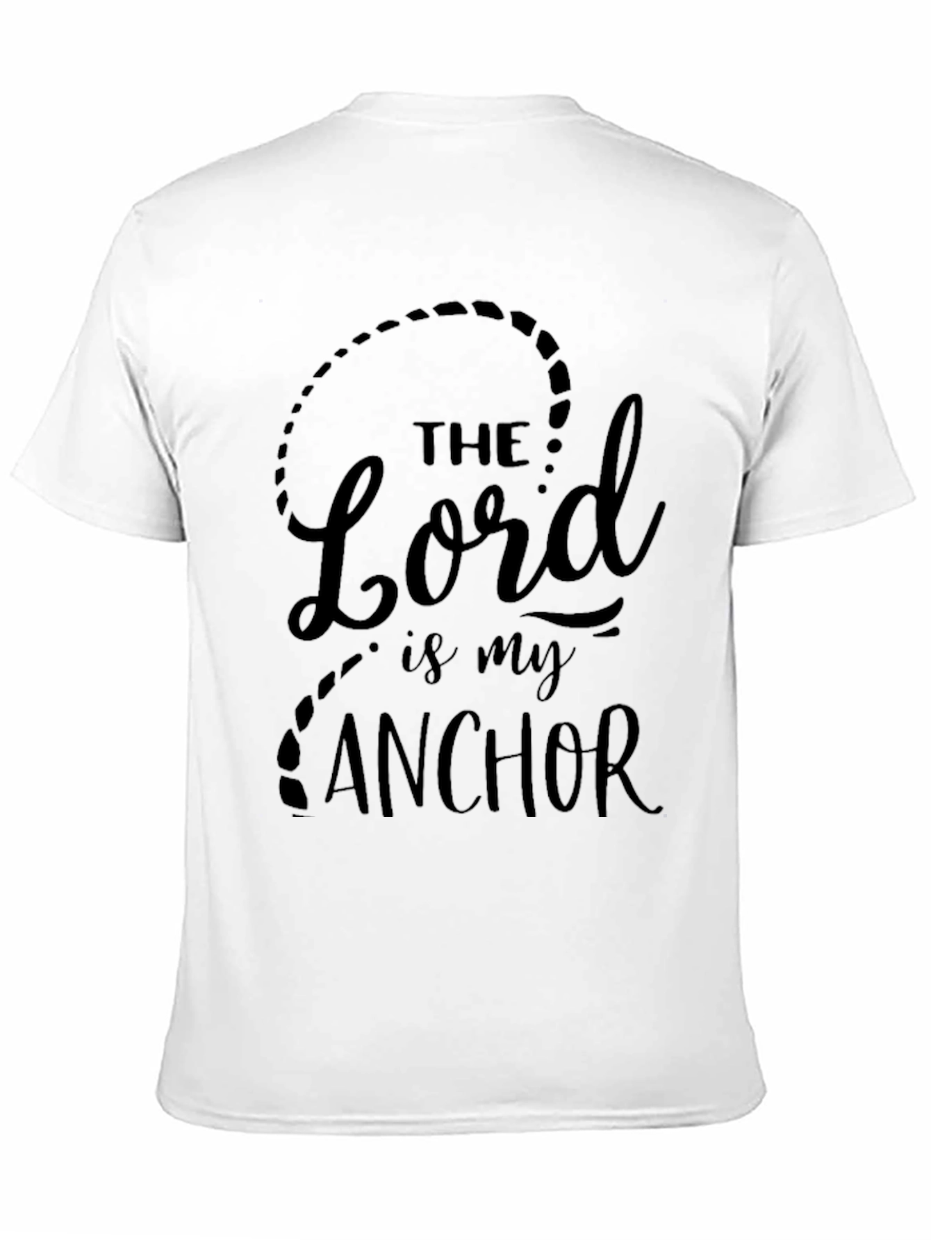 The Lord is my Anchor Black T-Shirt