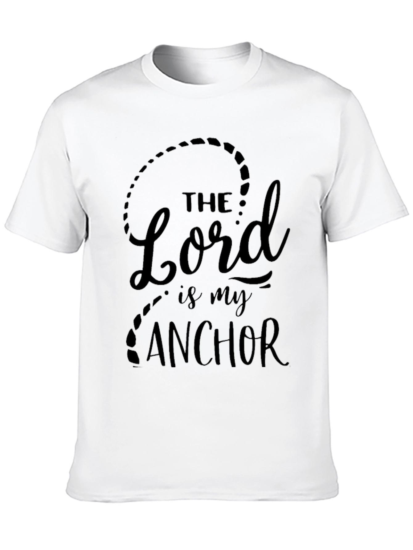 The Lord is my Anchor Black T-Shirt