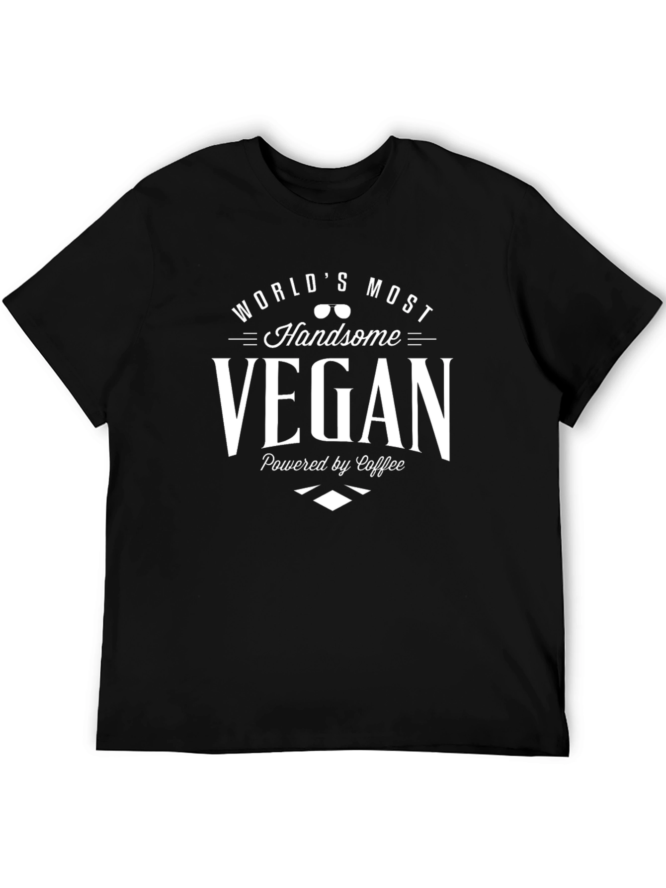 Worlds Most Handsome Vegan Black T-Shirt