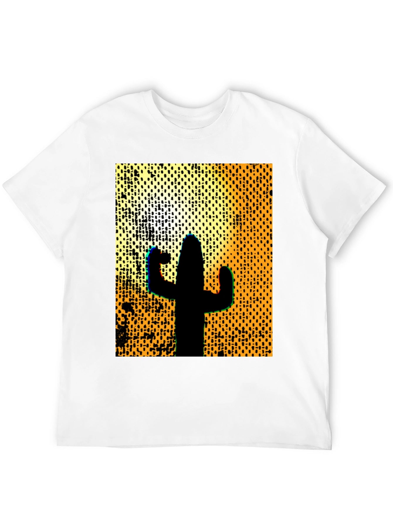 Cactus Silhouette Graphic Tee - Desert Style